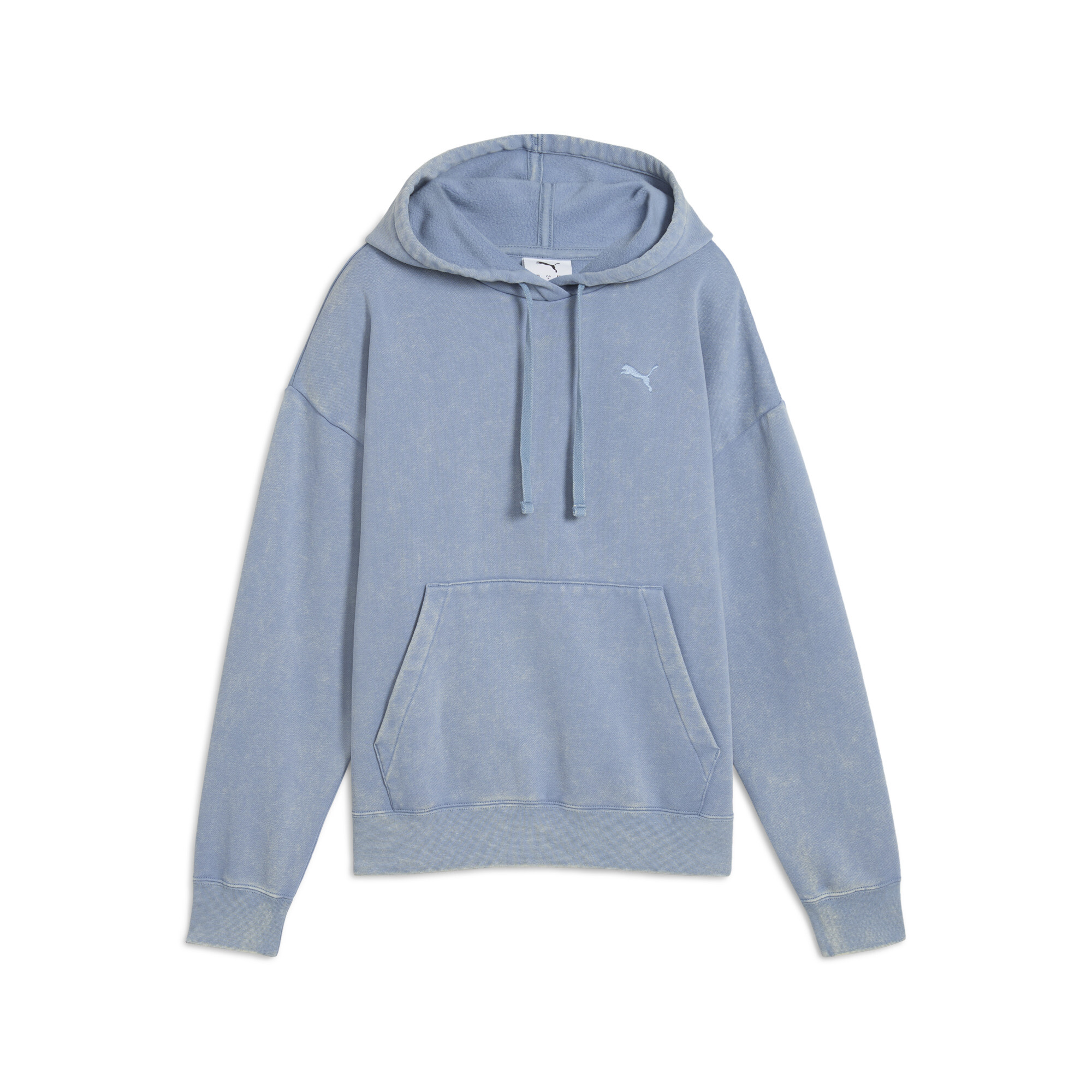 PUMA Essentials Elevated relaxte verwassen hoodie voor Dames, Blauw, Maat XXS thumbnail 3