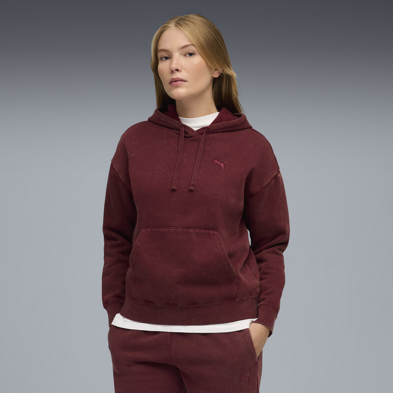 Women's PUMA Essentials Elevated Relaxed Fit Wash Hoodie