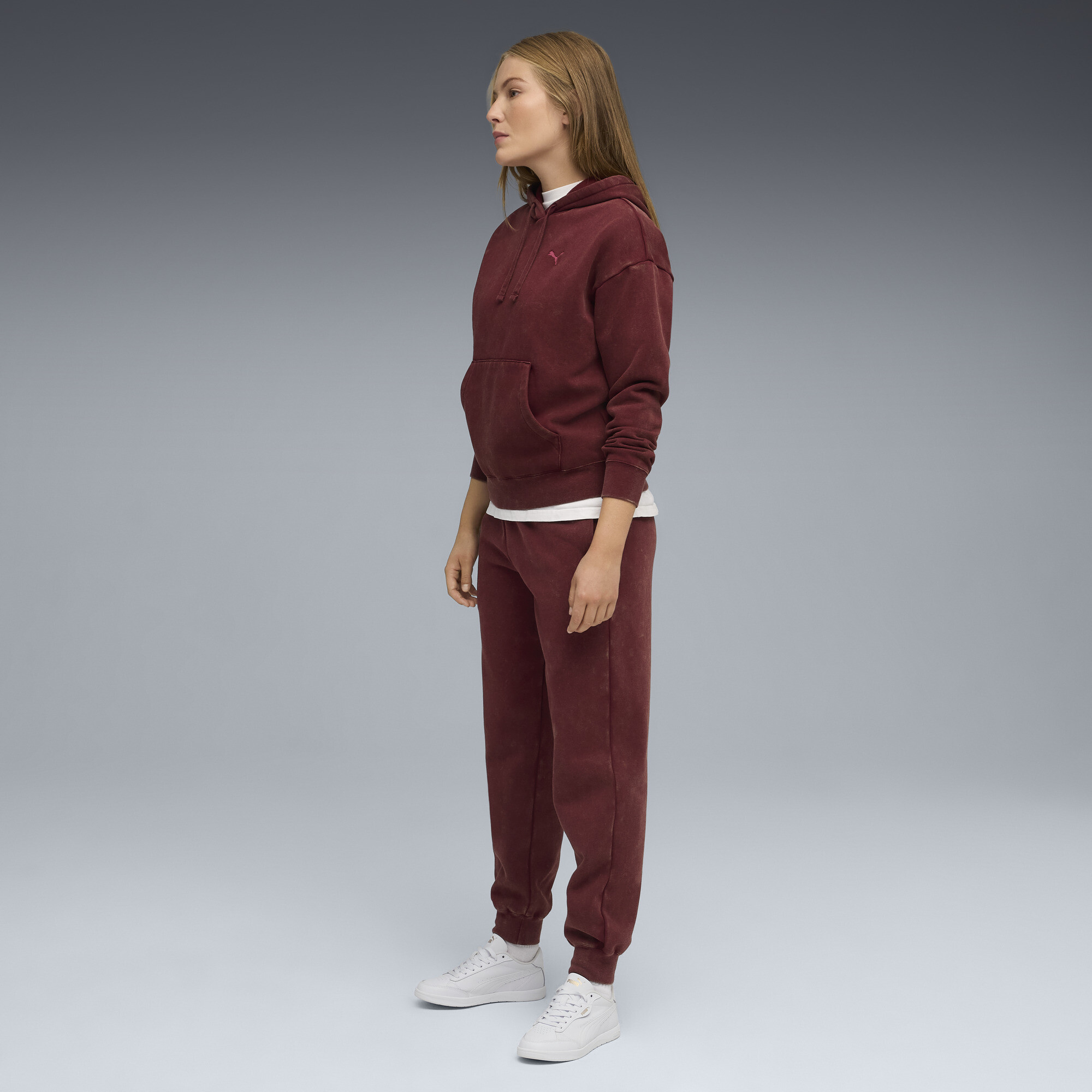 PUMA Essentials Elevated relaxte verwassen hoodie voor Dames, Maat M thumbnail 4