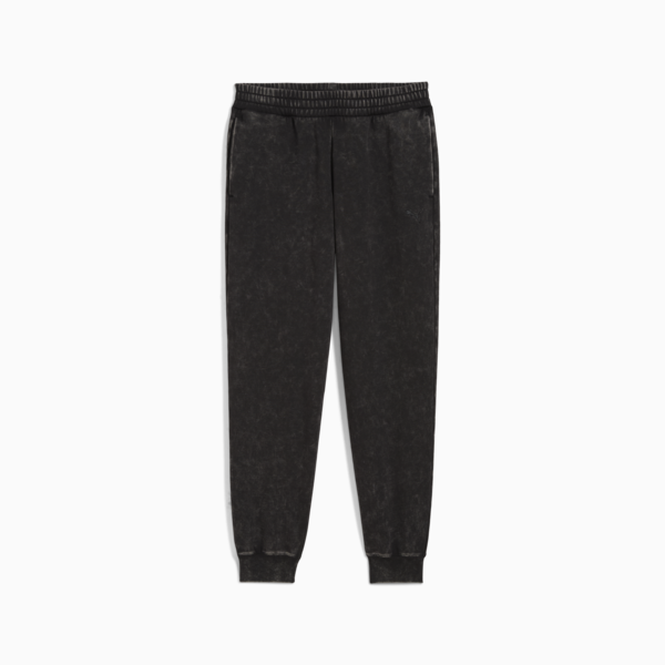 Essentials Elevated Comfort Wash Sweatpants Women, PUMA Black, large-ZAF