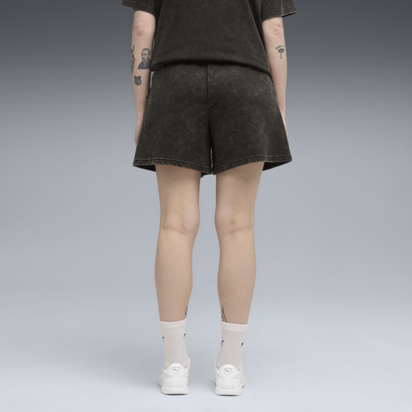 Essentials Wash High-Waist 5" Shorts Women, PUMA Black, large-ZAF