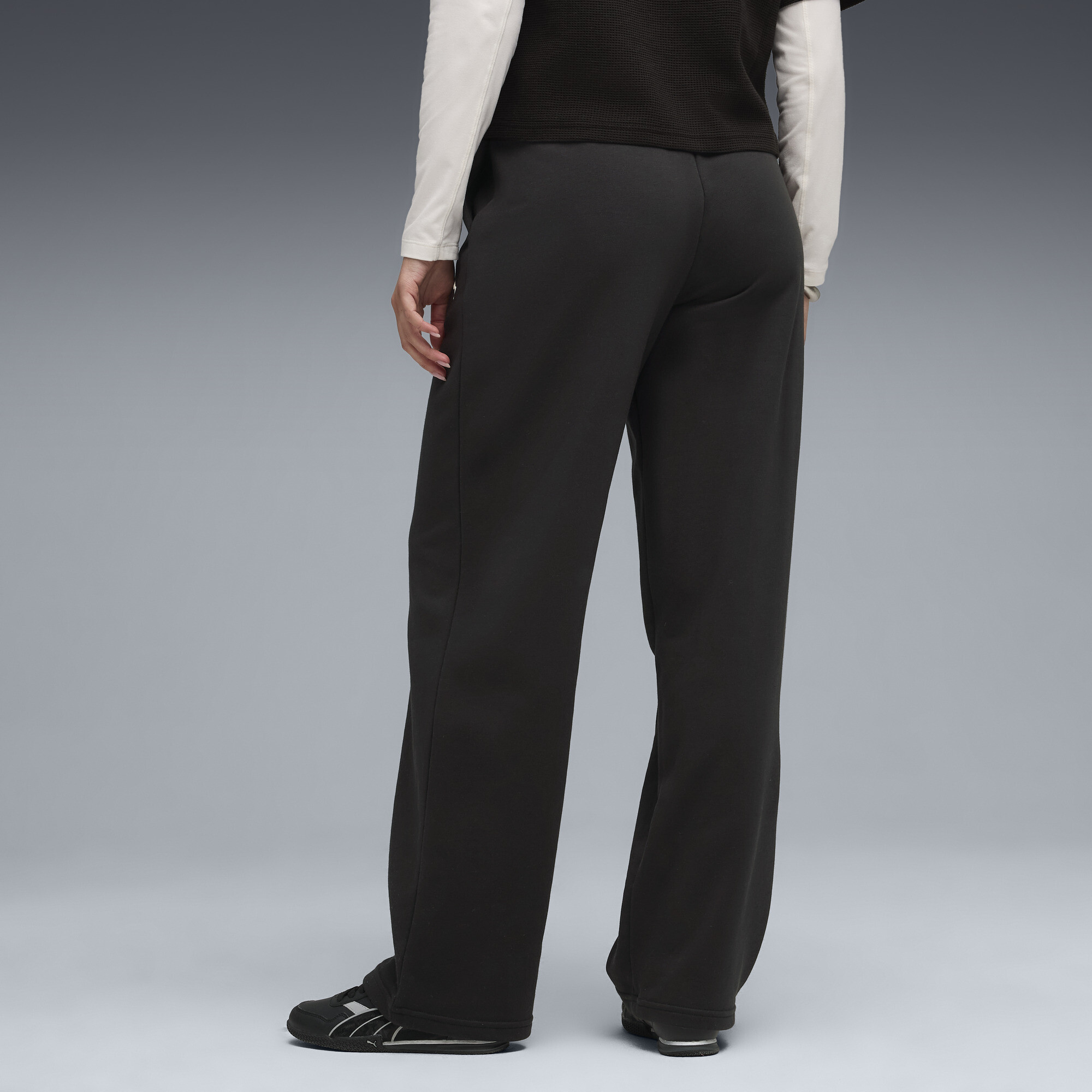 Puma Class rechte broek met hoge taille voor Dames, Zwart, Maat S thumbnail 5