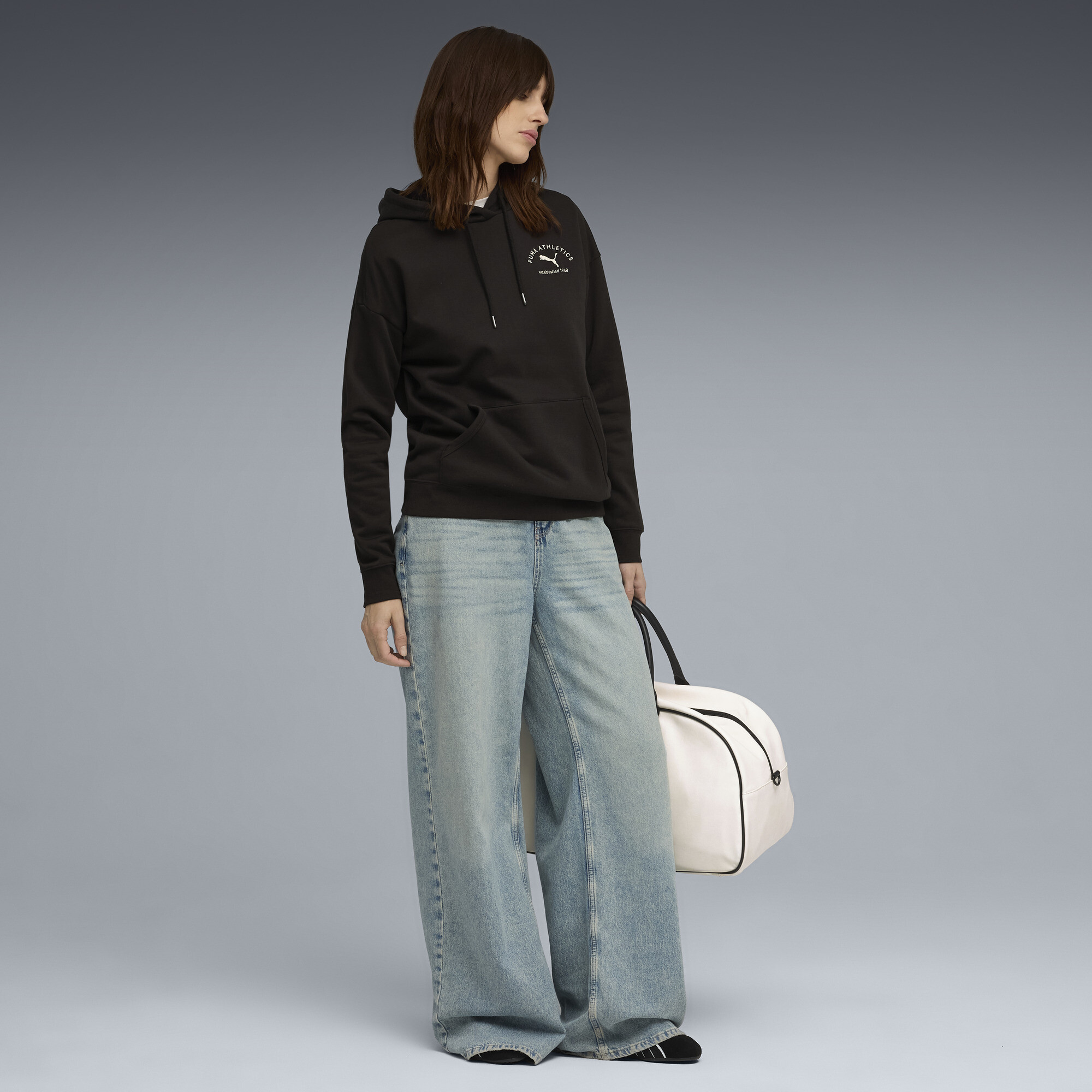 PUMA Class relaxte hoodie voor Dames, Zwart, Maat M thumbnail 4