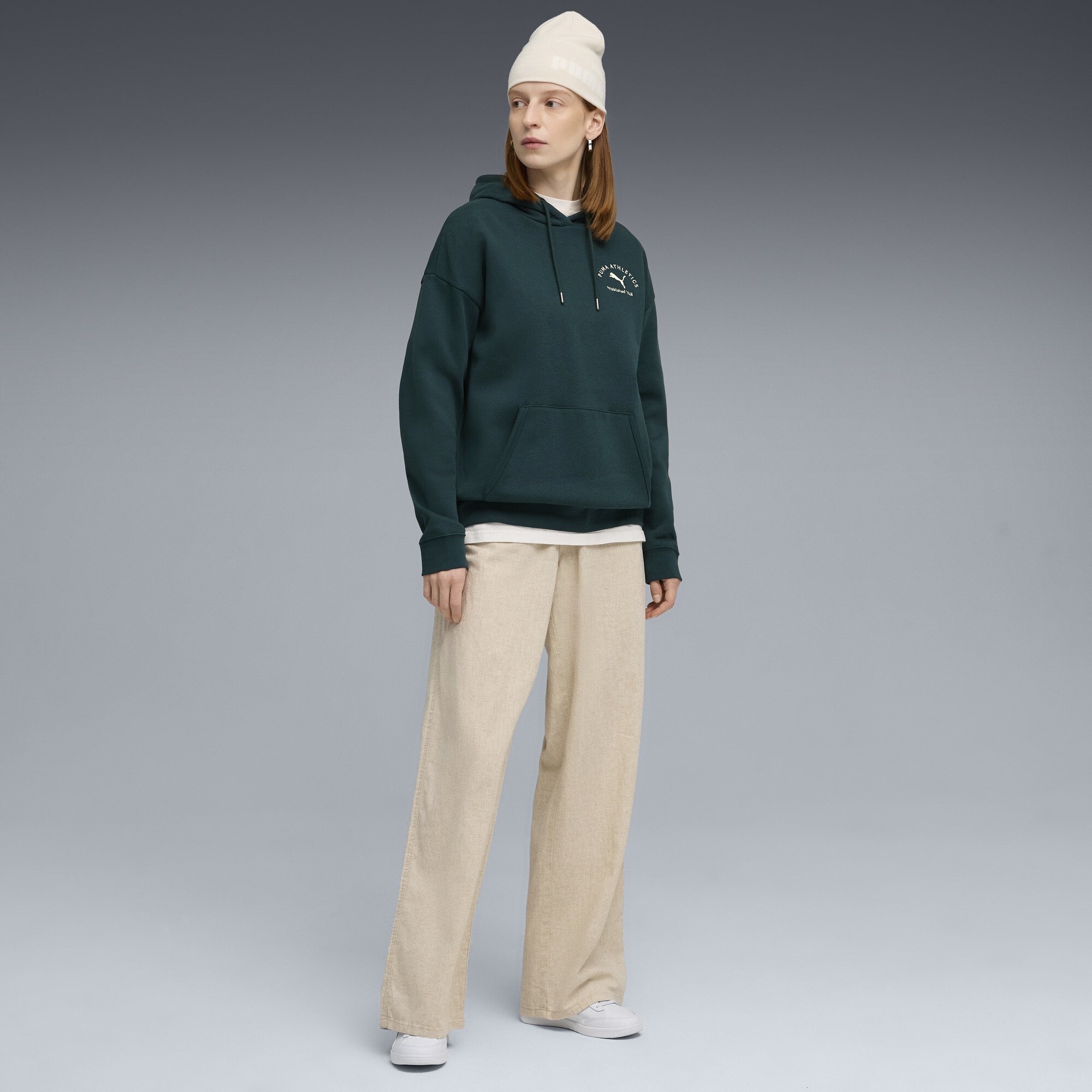 PUMA Class relaxte hoodie voor Dames, Groen, Maat XXS thumbnail 4