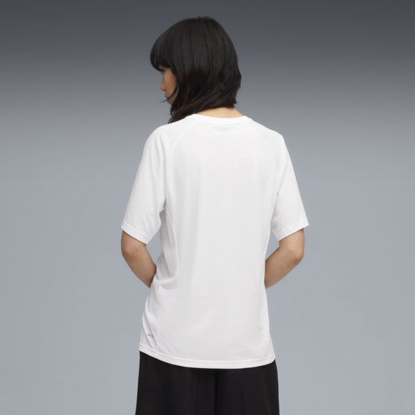 Evostripe Relaxed Graphic Tee Women, PUMA White, large-ZAF