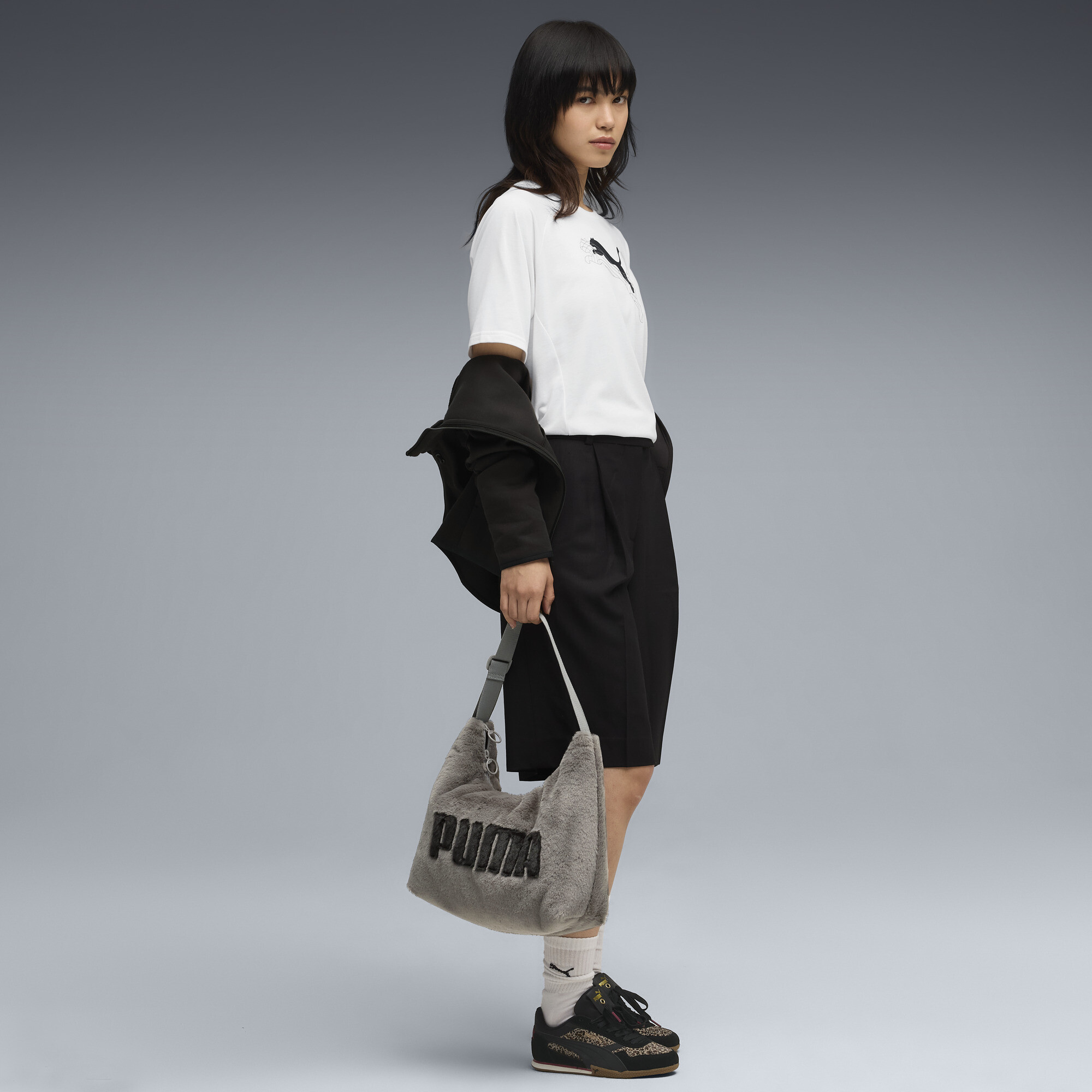 PUMA Evostripe Relaxed Graphic T-shirt voor Dames, Wit, Maat L thumbnail 4