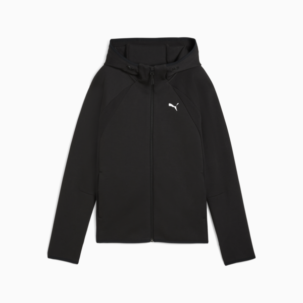 Campera con capucha Evostripe para mujer, PUMA Black, large-ARG