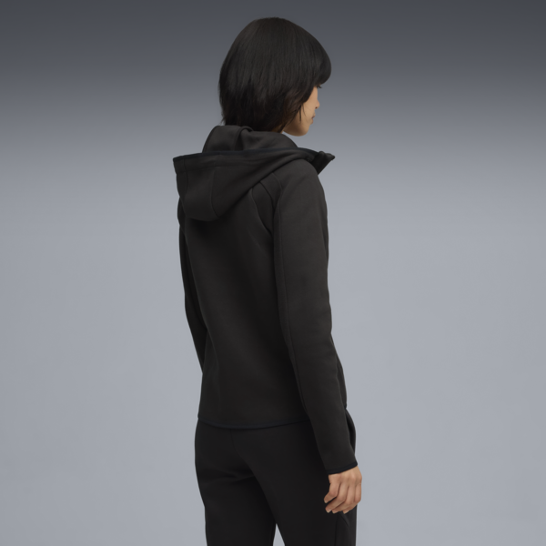 Campera con capucha Evostripe para mujer, PUMA Black, large-ARG