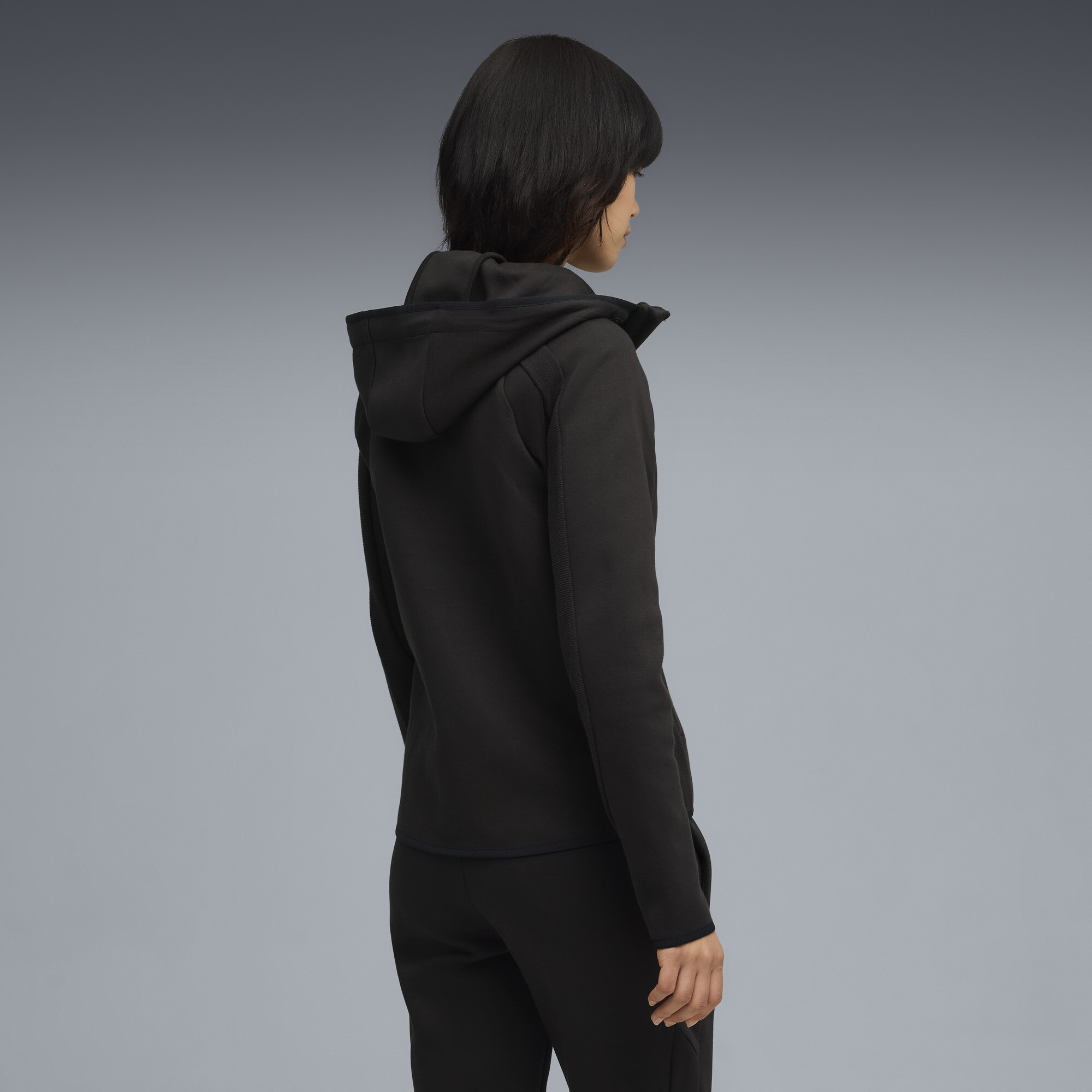 PUMA Evostripe hoodie met rits voor Dames, Zwart, Maat XL thumbnail 5