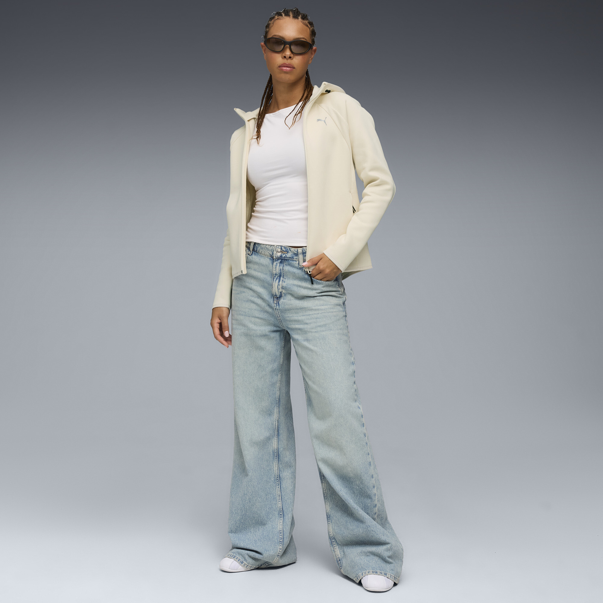 PUMA Evostripe hoodie met rits voor Dames, Maat XL thumbnail 4