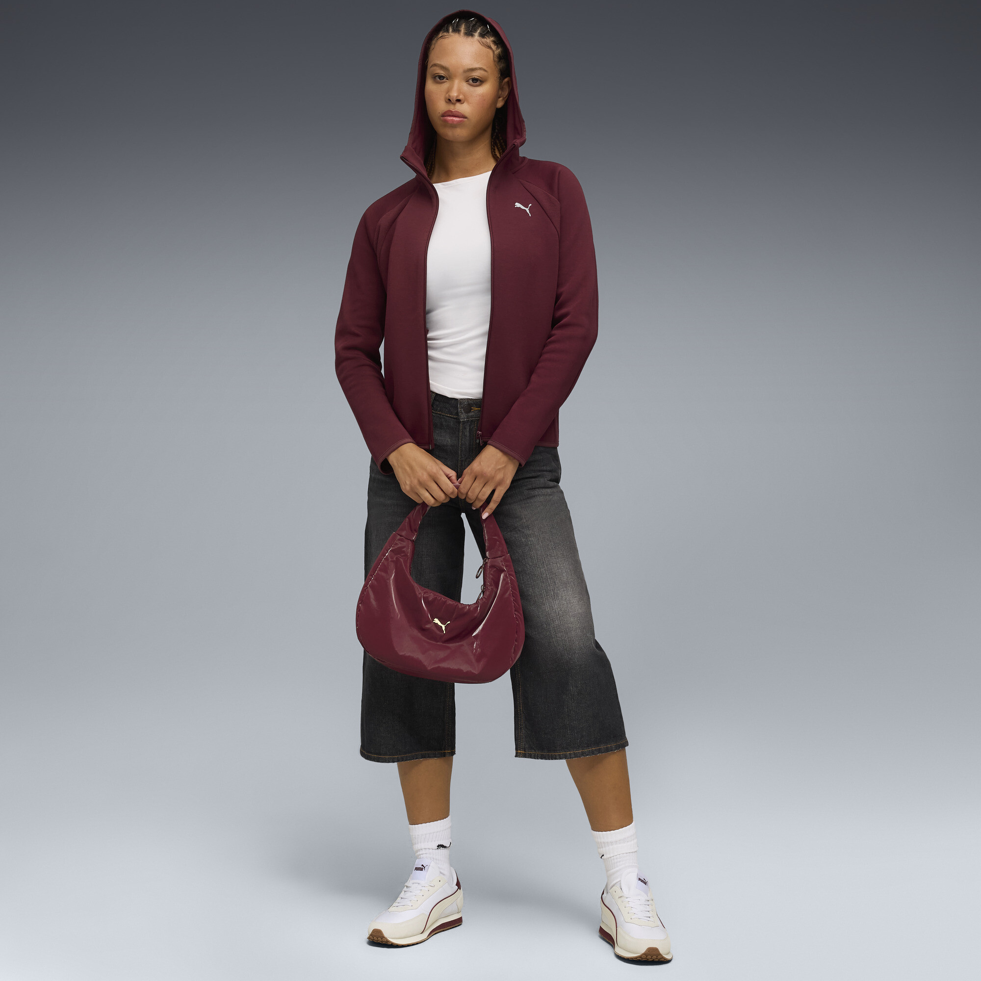 PUMA Evostripe hoodie met rits voor Dames, Maat S thumbnail 4