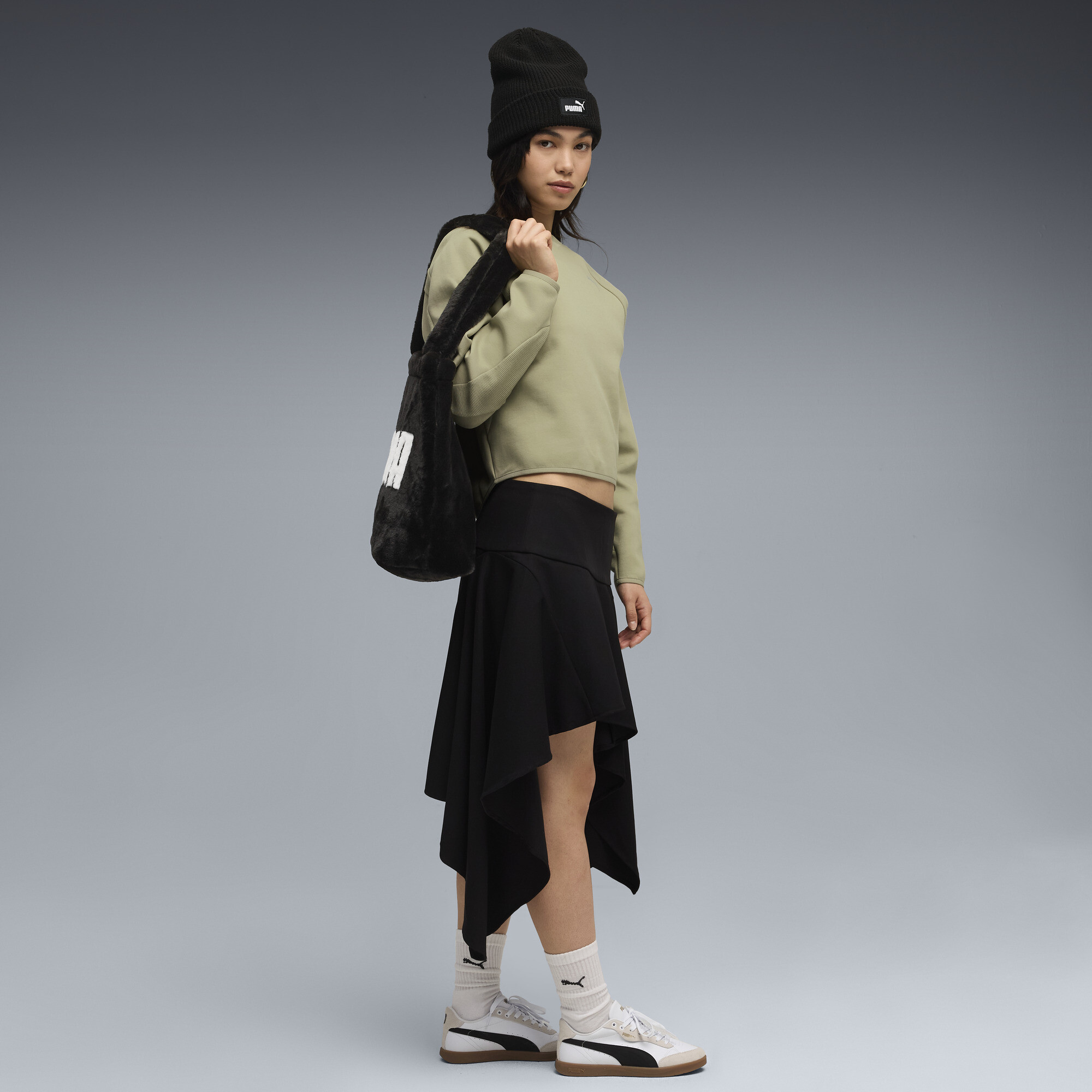 PUMA Evostripe Comfort korte top met ronde hals voor Dames, Maat M thumbnail 4