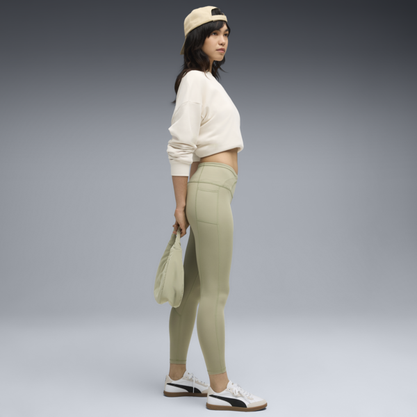 Evostripe High-Waist Tights Women, Lux Army, large-ZAF
