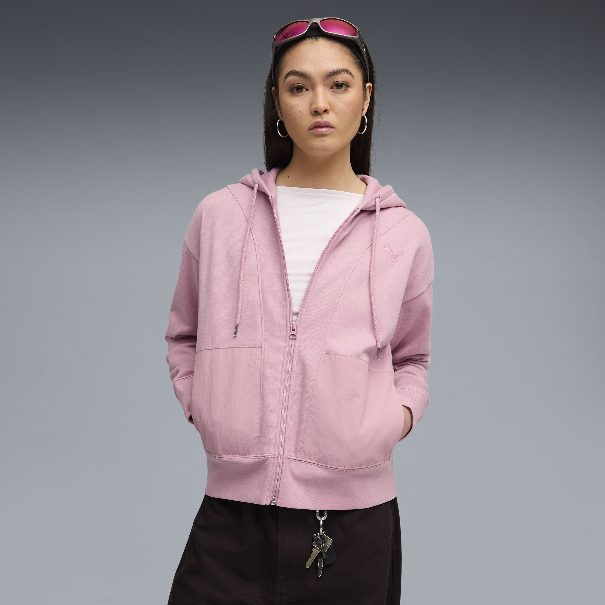 ボーダーズアットバルコニー HOODIE UP 36 さくらいろ ZIP