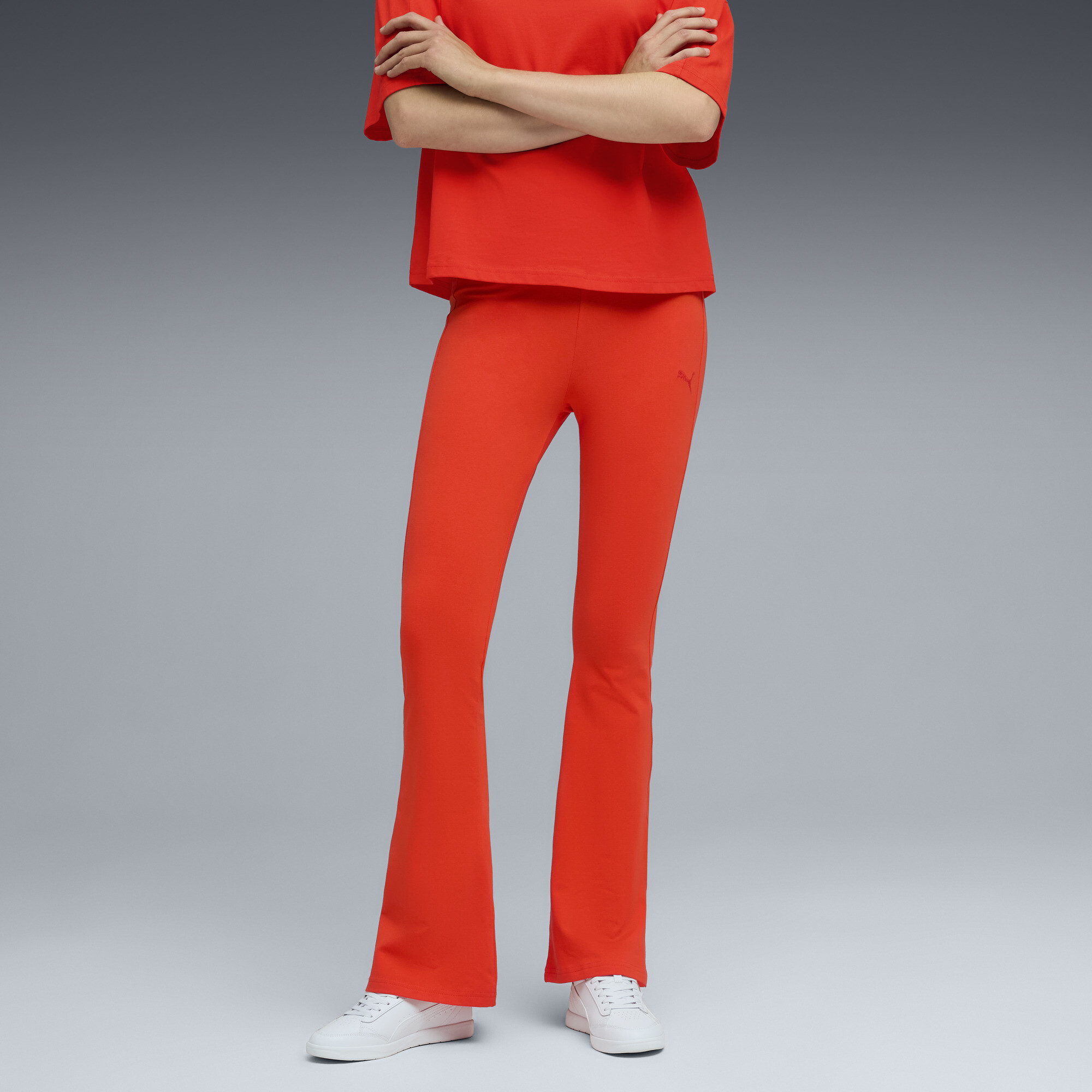 PUMA Her Women's High-Waist Leggings in Red, Size S