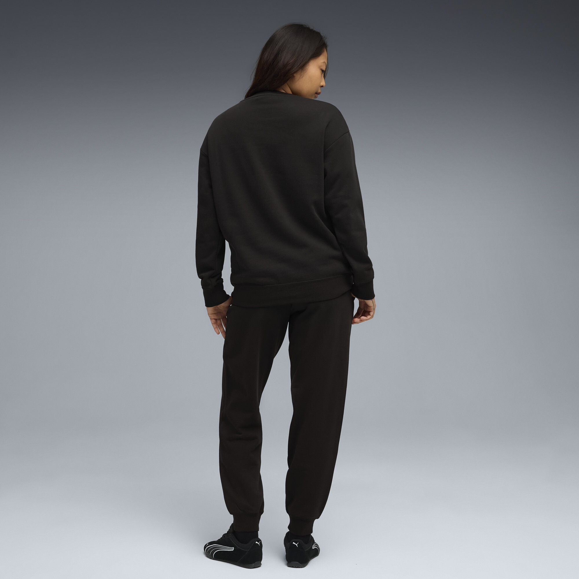 PUMA Relaxed trainingspak voor Dames, Zwart, Maat XL thumbnail 5