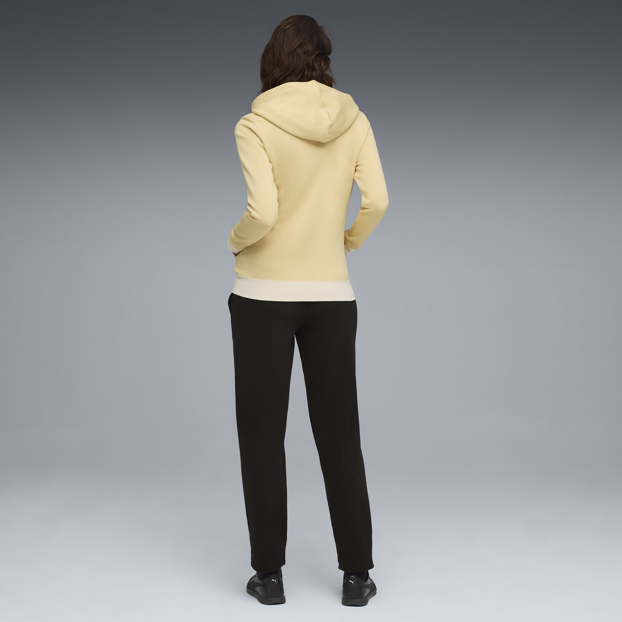 PUMA Metallic joggingpak met capuchon voor Dames, Beige, Maat S thumbnail 5