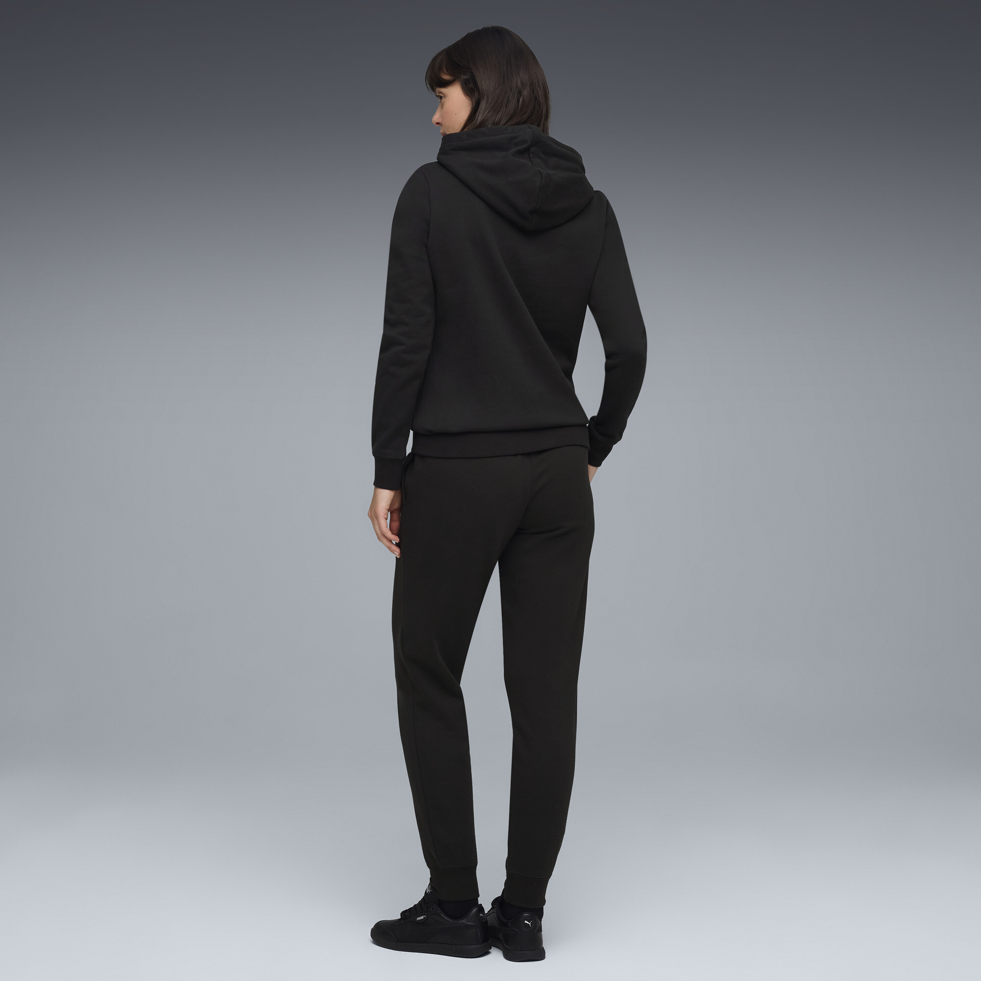 PUMA Joggingpak met capuchon voor Dames, Zwart, Maat XS thumbnail 5