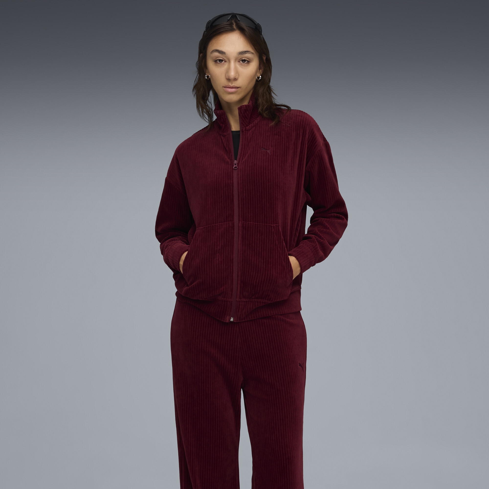 PUMA Velours Rib Relaxed pak voor Dames, Maat XS thumbnail 4