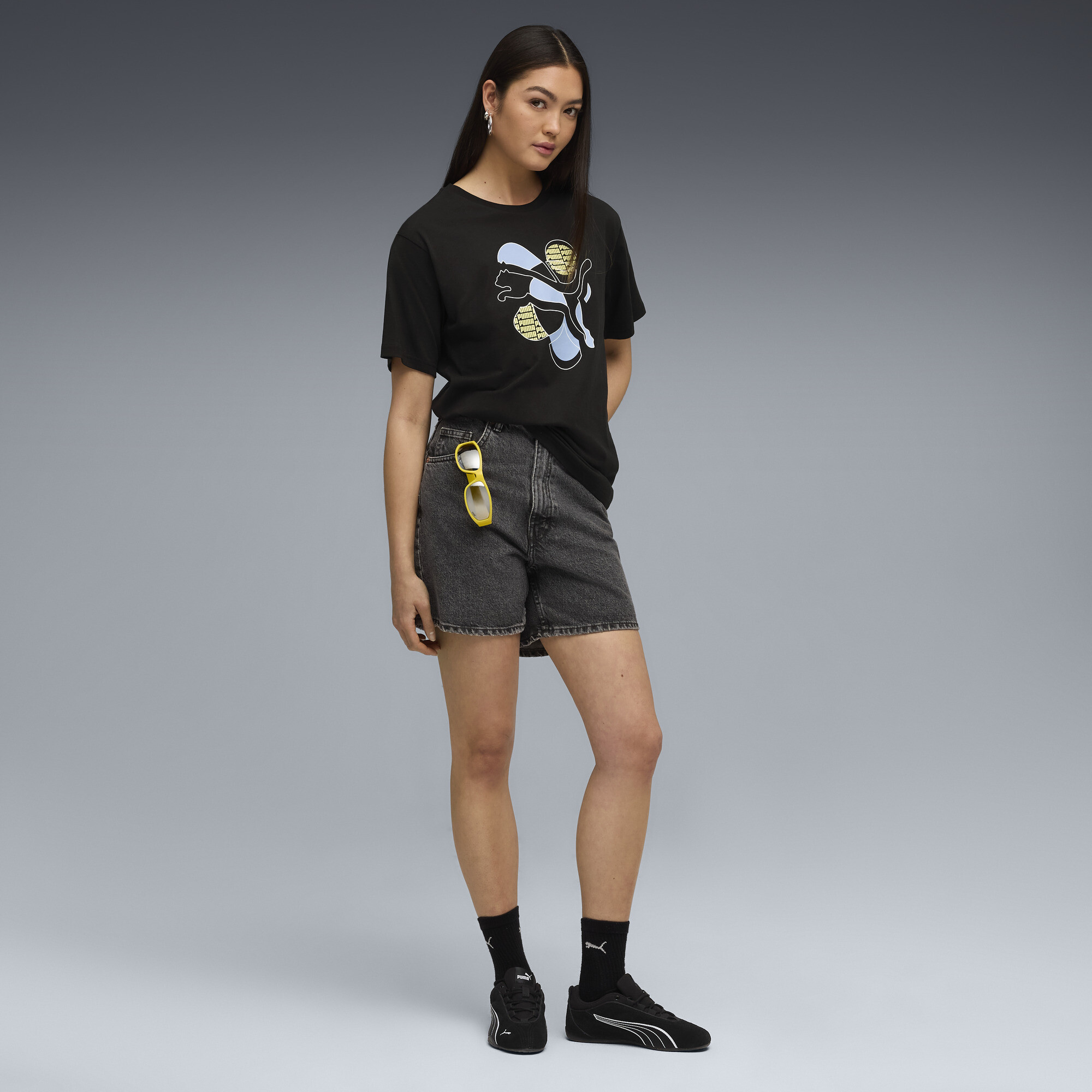 PUMA Graphic Relaxed Energy T-shirt voor Dames, Zwart, Maat XL thumbnail 4