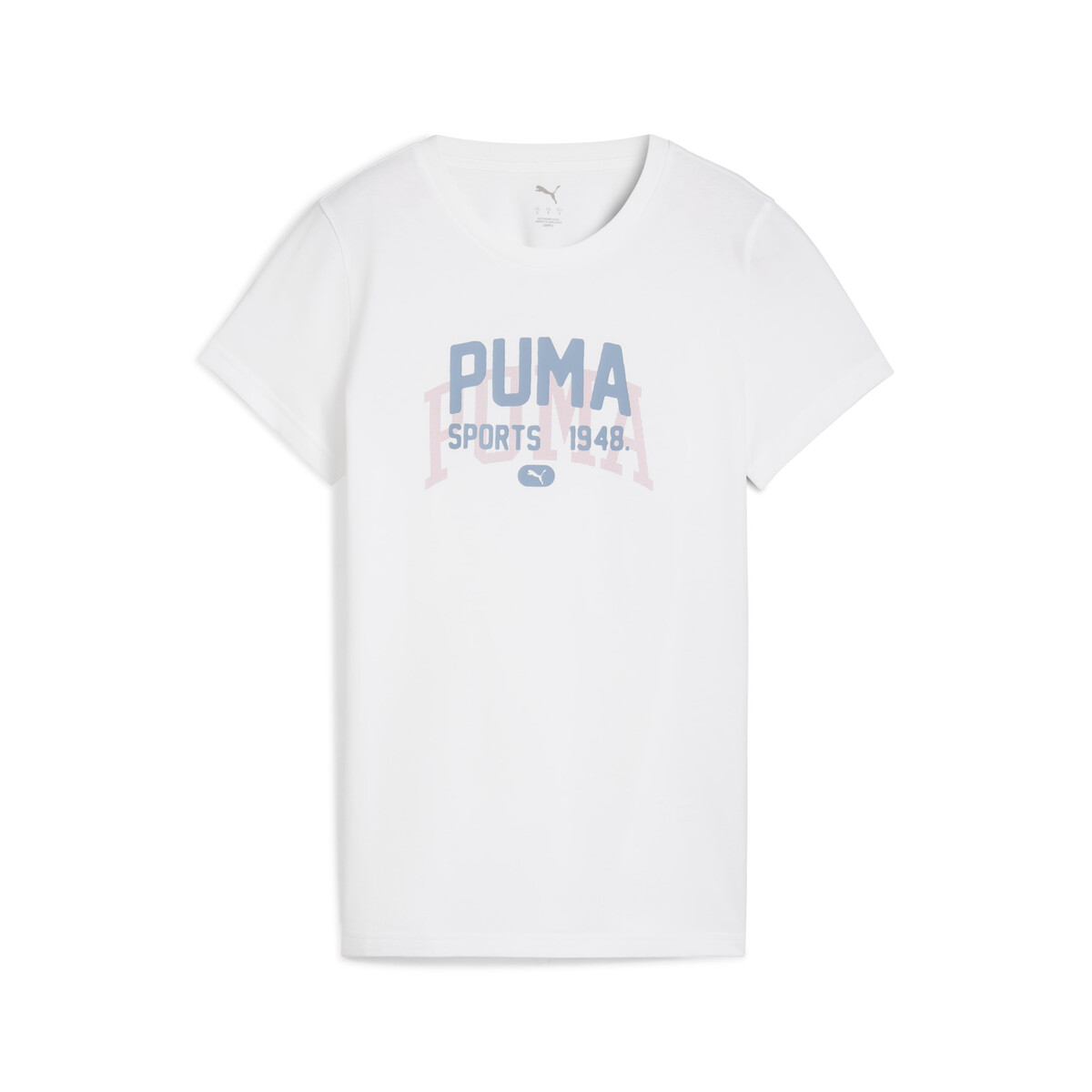 Graphic Varsity T-Shirt Women in White by PUMA, Small