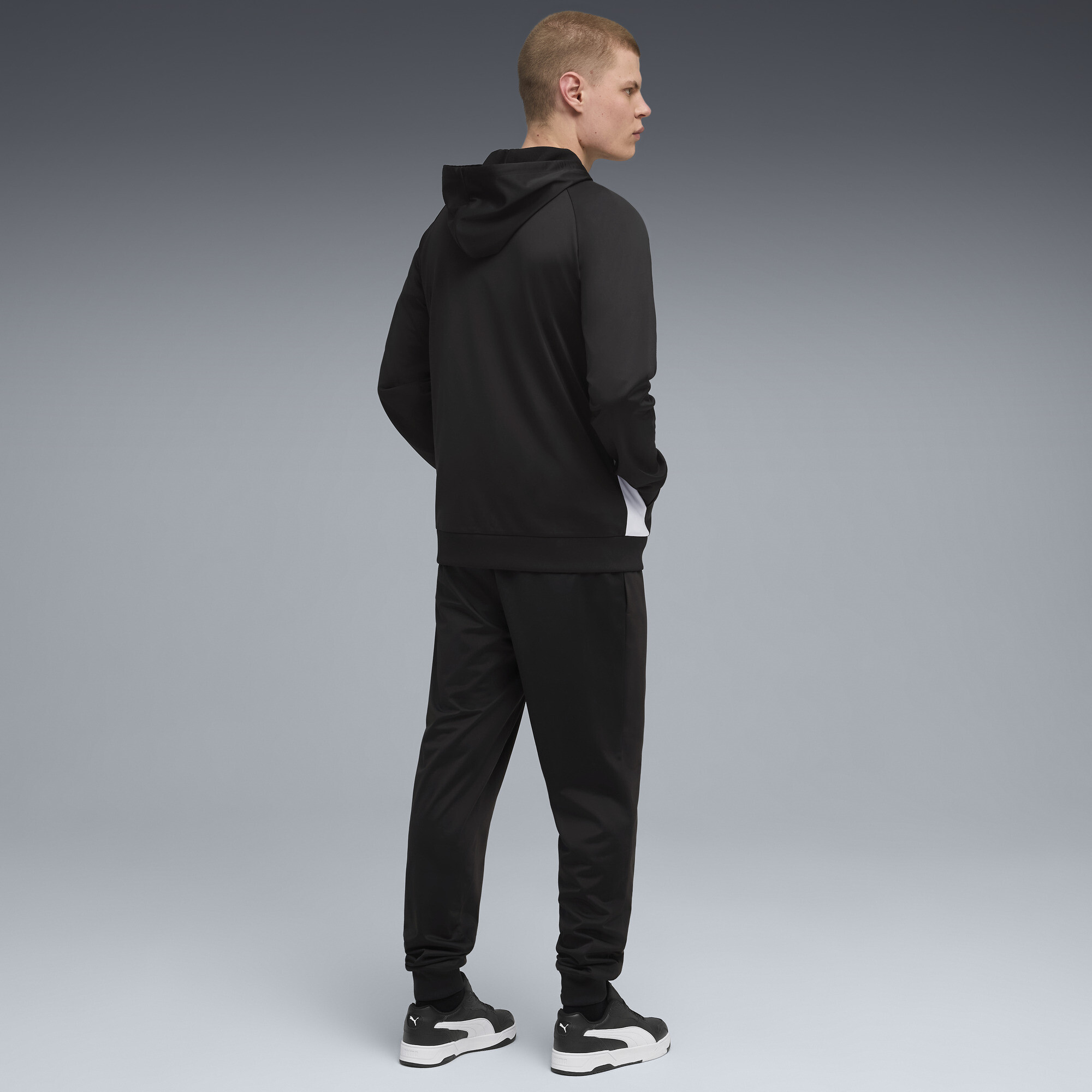 PUMA Polypak met capuchon voor Heren, Zwart, Maat S thumbnail 5