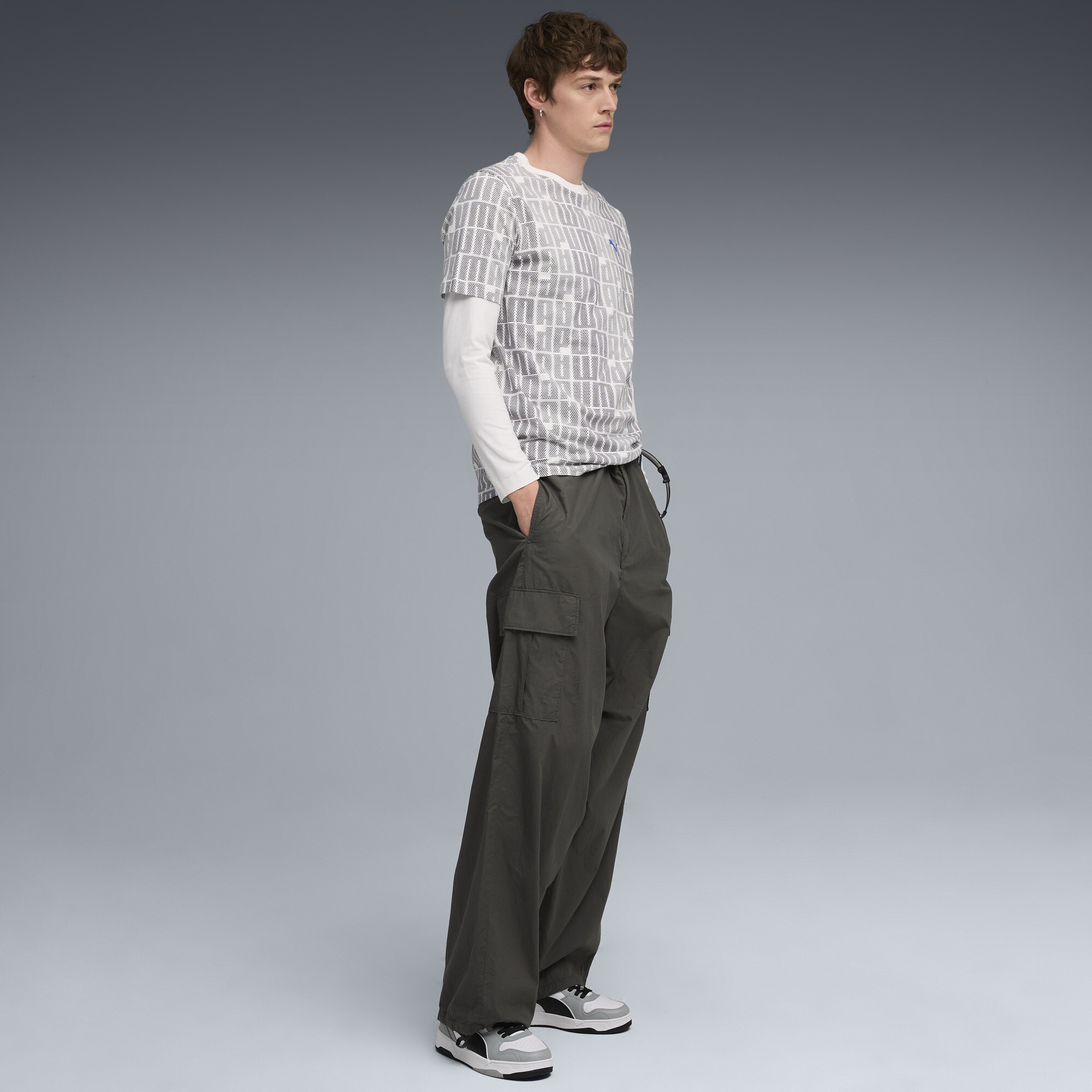 PUMA Essentials+ Logo Lab T-shirt voor Heren, Wit, Maat L thumbnail 4