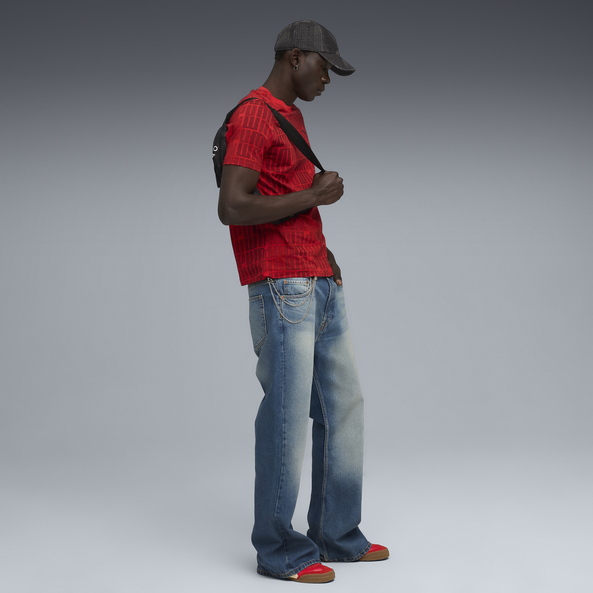 PUMA Essentials+ Logo Lab T-shirt voor Heren, Rood, Maat XL thumbnail 4