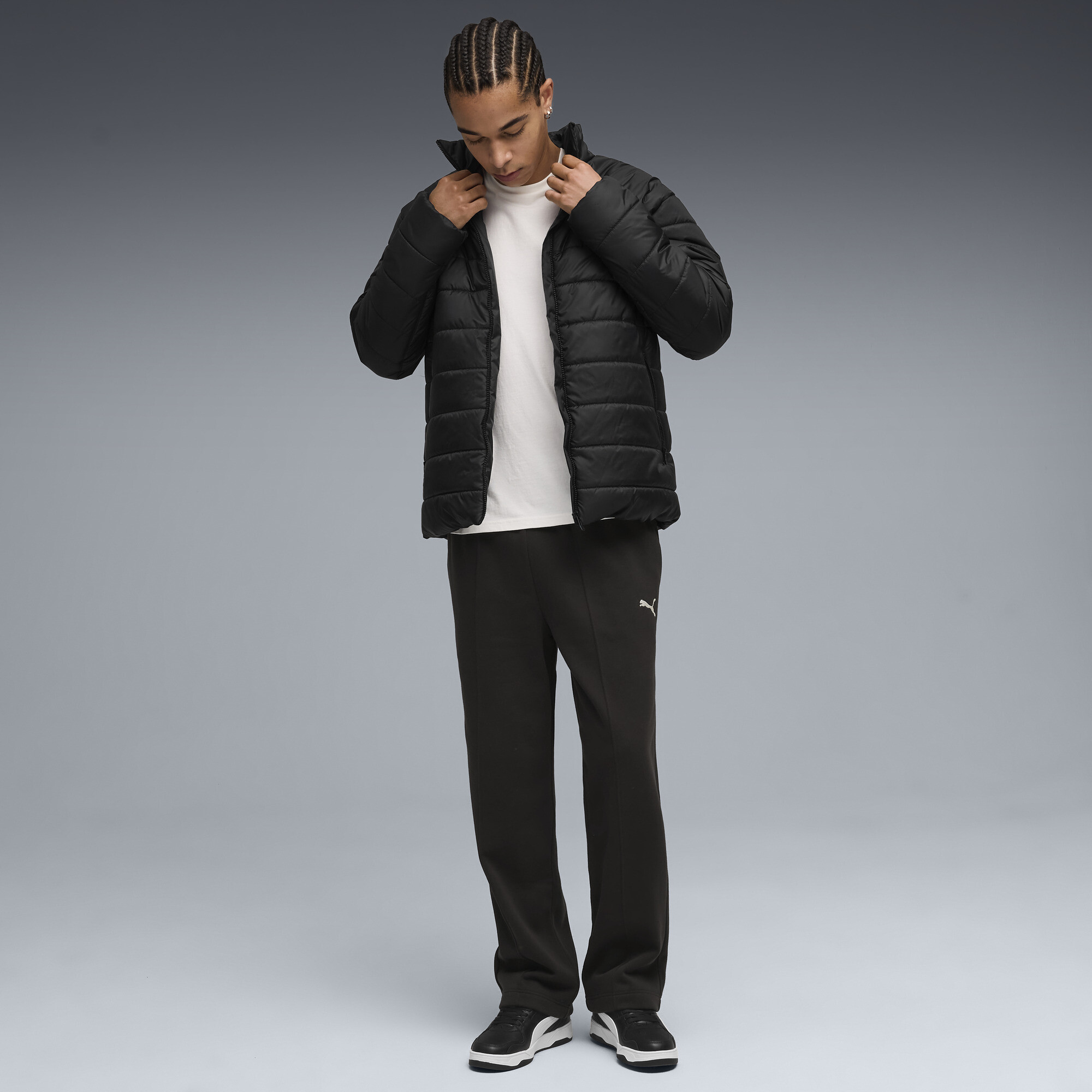 PUMA Class Relaxed Pintuck sweatpants voor Heren, Zwart, Maat S thumbnail 4