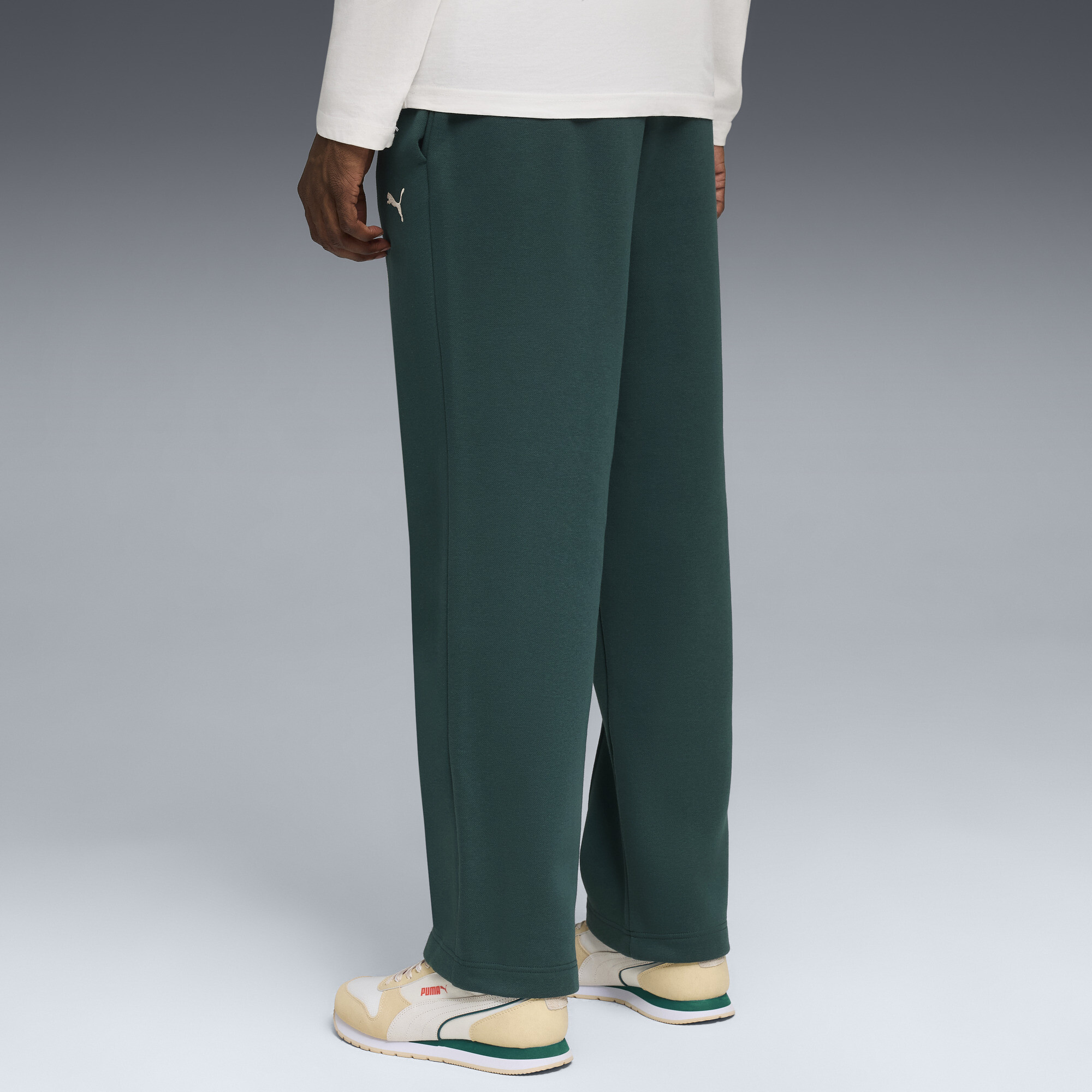 PUMA Class Relaxed Pintuck sweatpants voor Heren, Groen, Maat L thumbnail 5