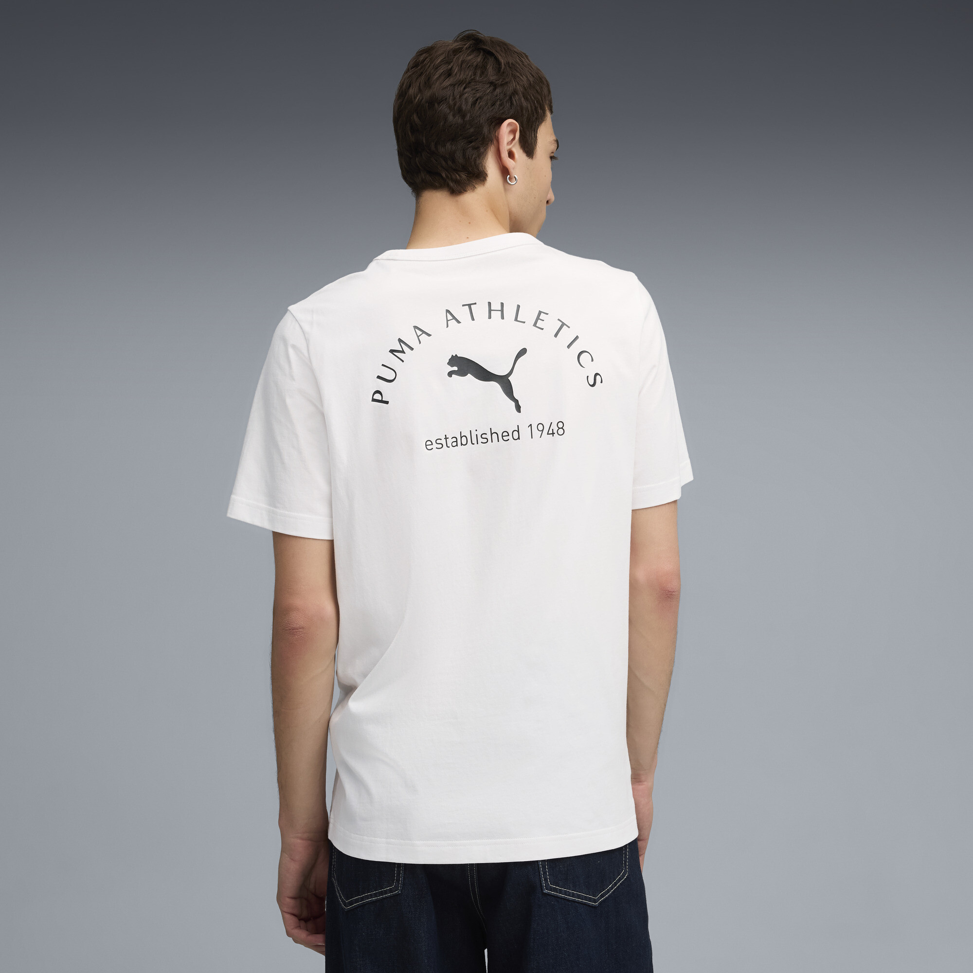 PUMA Class T-shirt met print voor Heren, Wit, Maat XL thumbnail 5