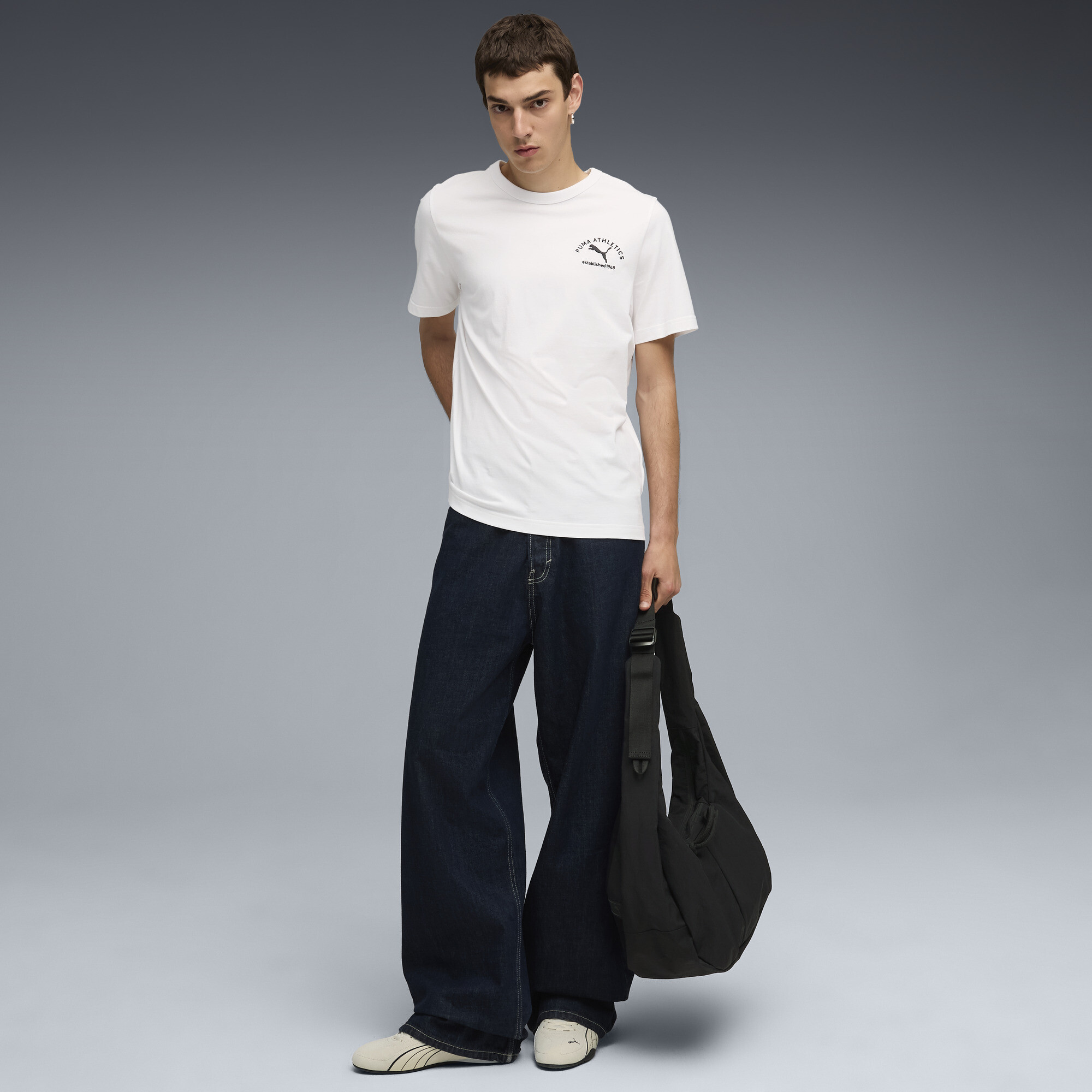 PUMA Class T-shirt met print voor Heren, Wit, Maat XL thumbnail 4