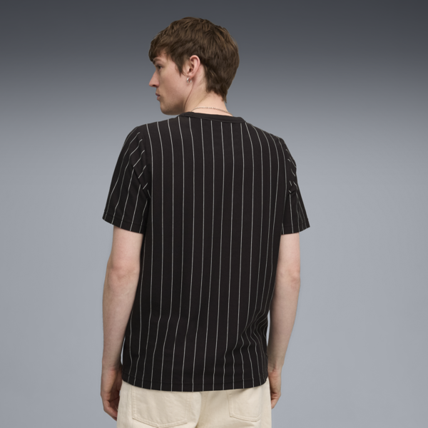 PUMA Class Striped Tee Men, PUMA Black, large-ZAF