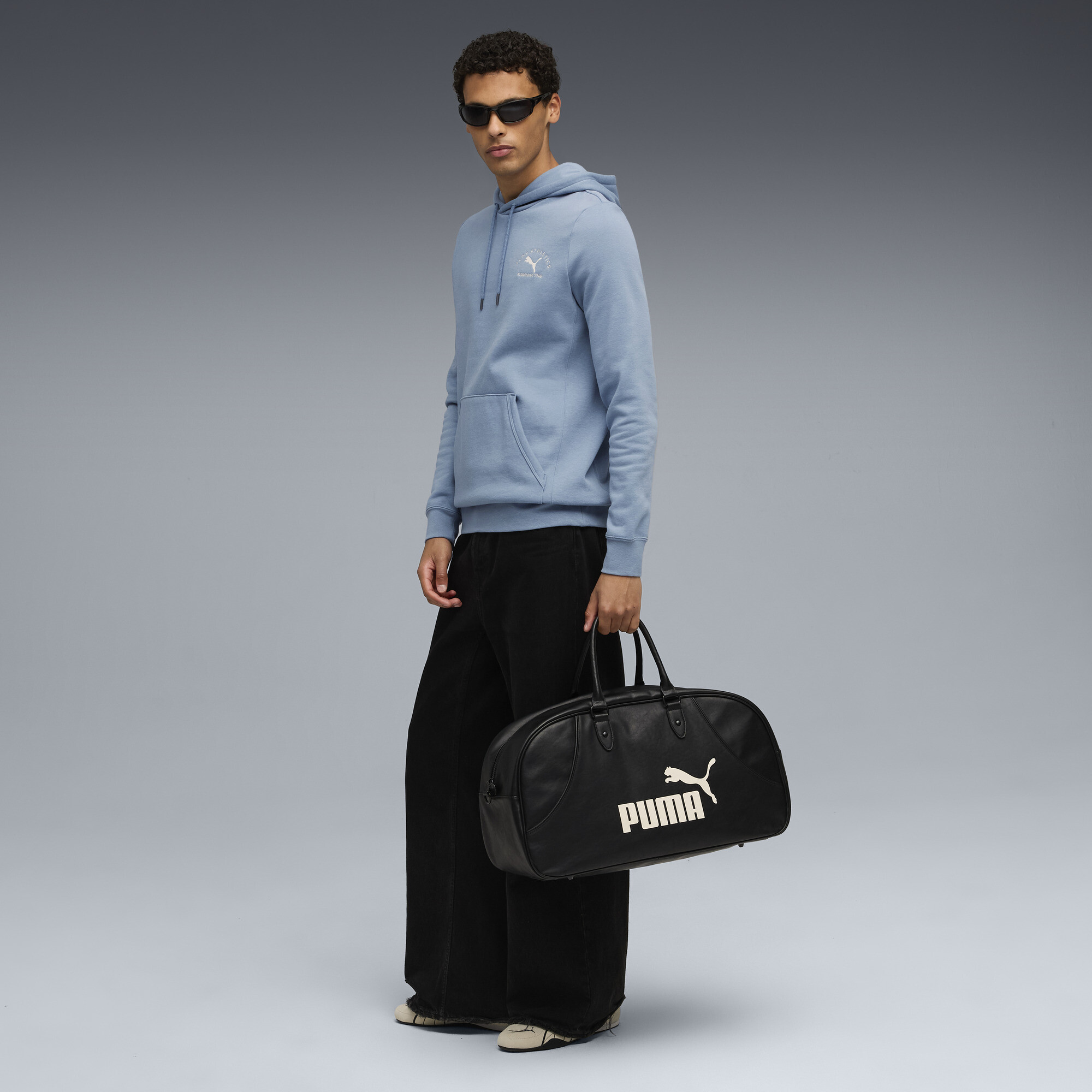 PUMA Class hoodie met print voor Heren, Blauw, Maat M thumbnail 4