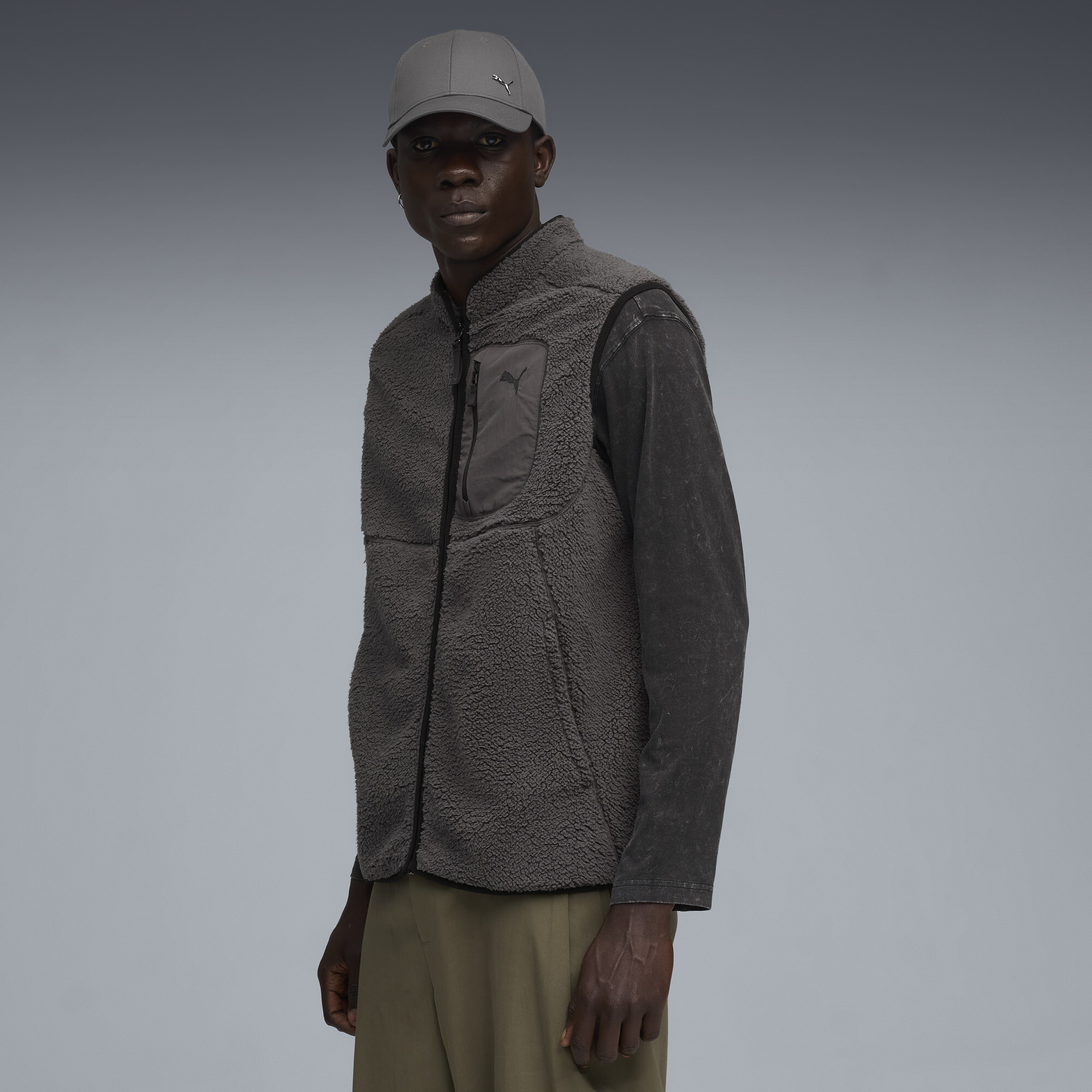 Puma Tech Winterized Gilet Men Jacket In Gray