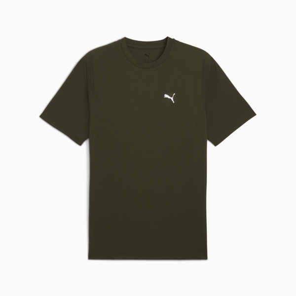 Remera Evostripe para hombre, Dark Olive, large-ARG