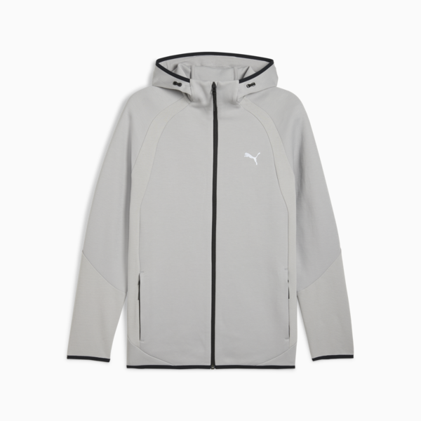 Campera con capucha Evostripe para hombre, Gray Echo, large-ARG