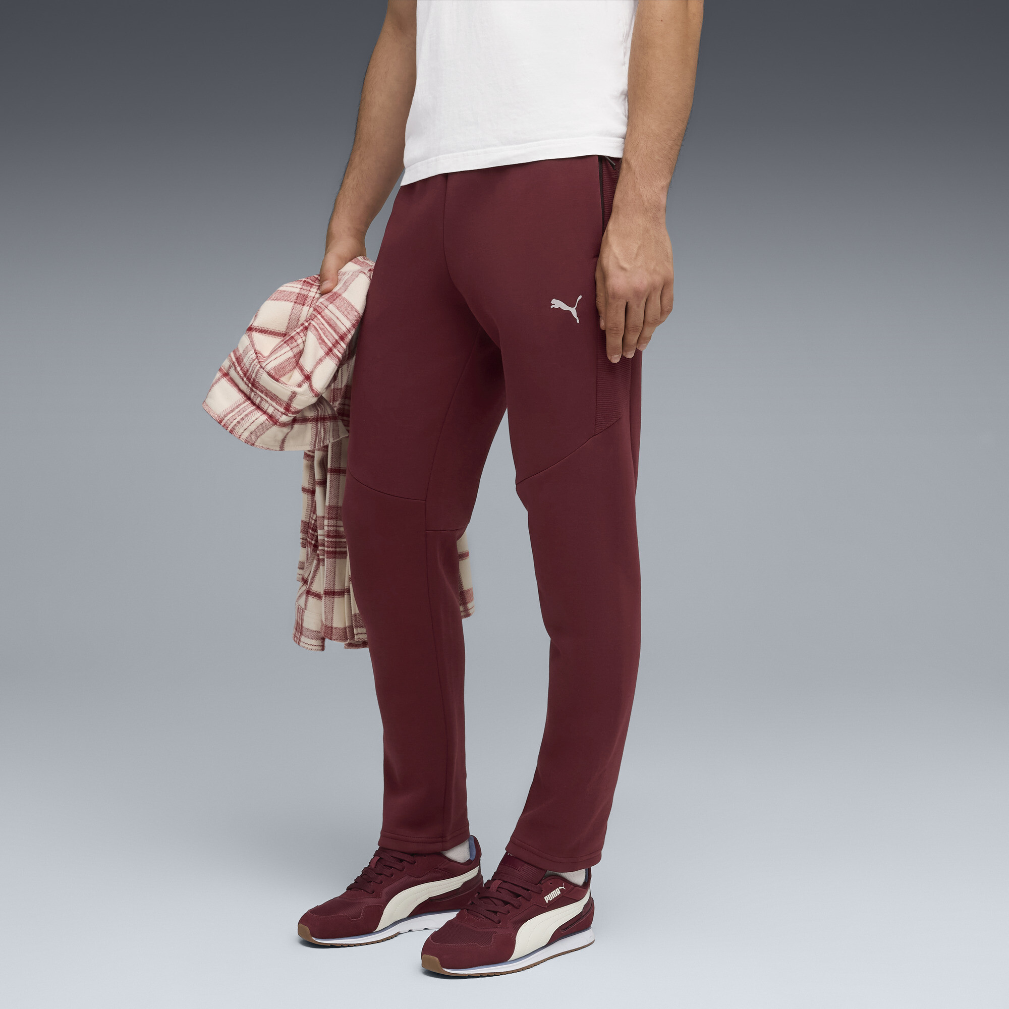 PUMA Evostripe Men's Pants in Red, Size XL