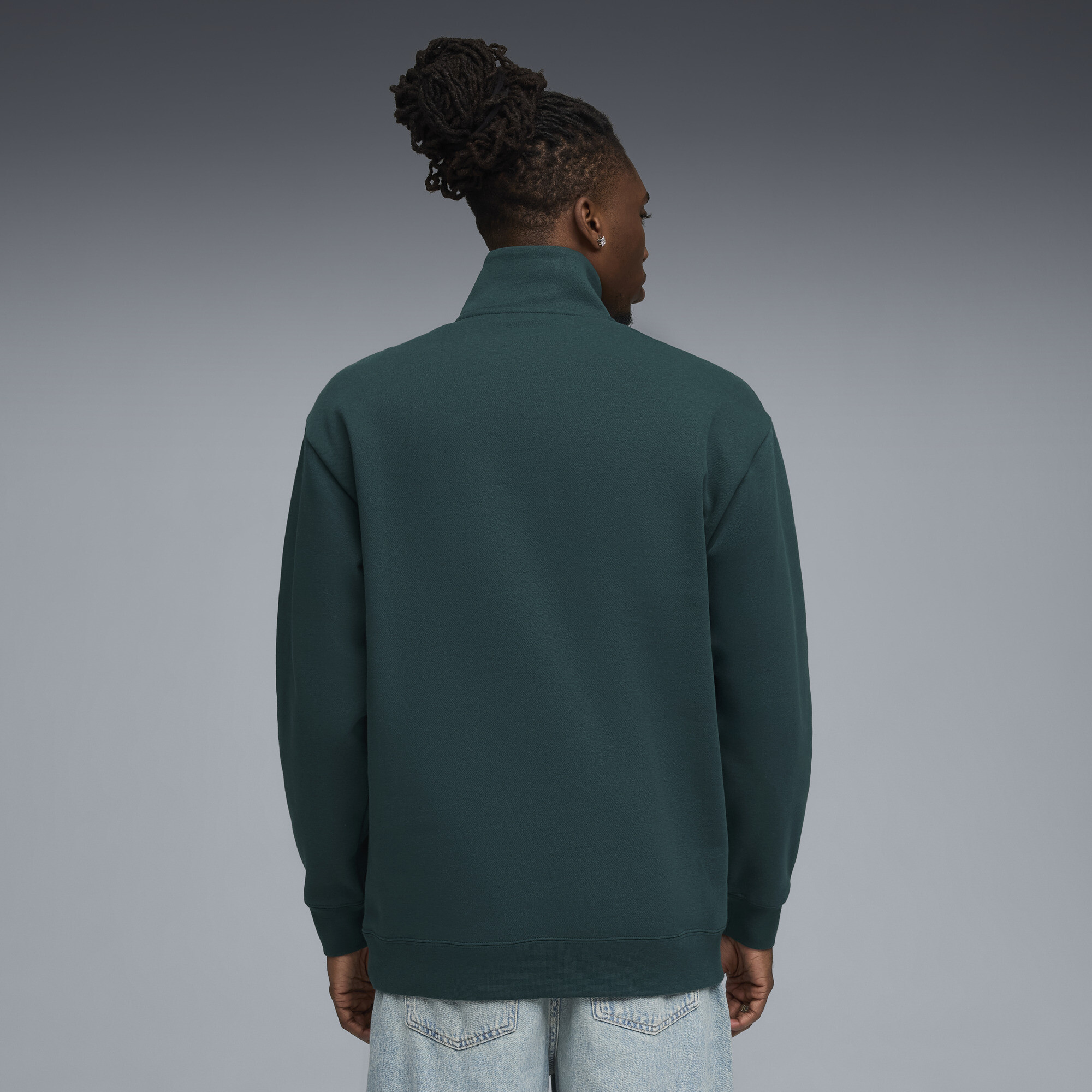 PUMA Class sweater met halve rits voor Heren, Groen, Maat XS thumbnail 5