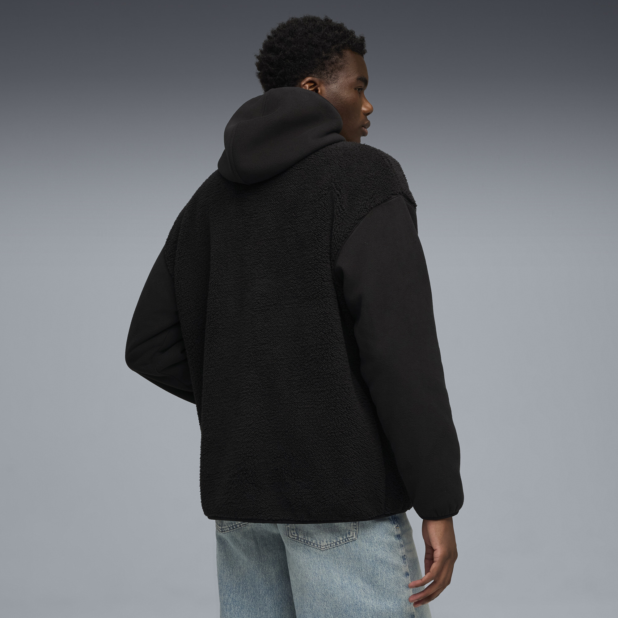 PUMA Essentials Elevated relaxte winterjas met volledige ritssluiting voor Heren, Zwart, Maat XS thumbnail 5