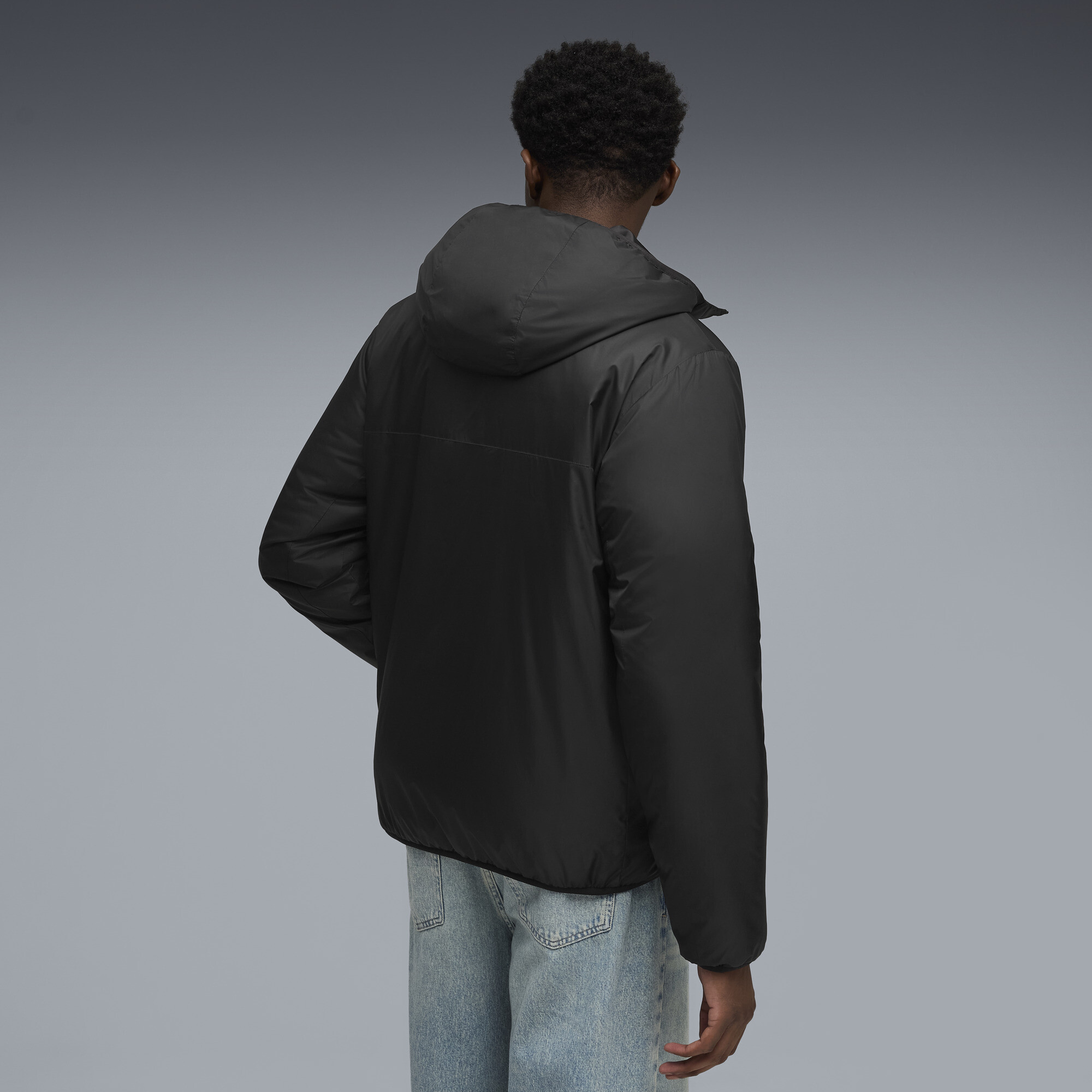 PUMA Essentials licht gewatteerd jack voor Heren, Zwart, Maat XXL thumbnail 5