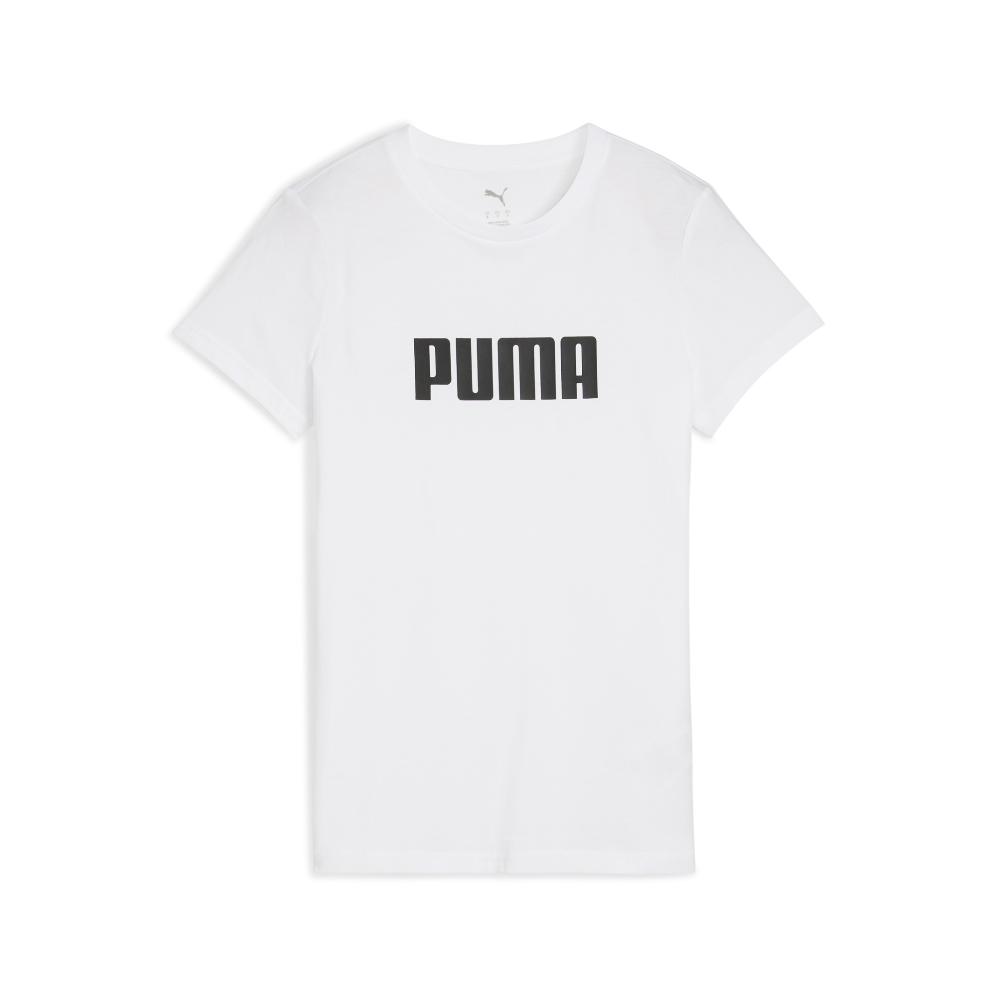 Puma Essentials Logo T-Shirt Damen | Mit Logo Print | White | Größe: XL