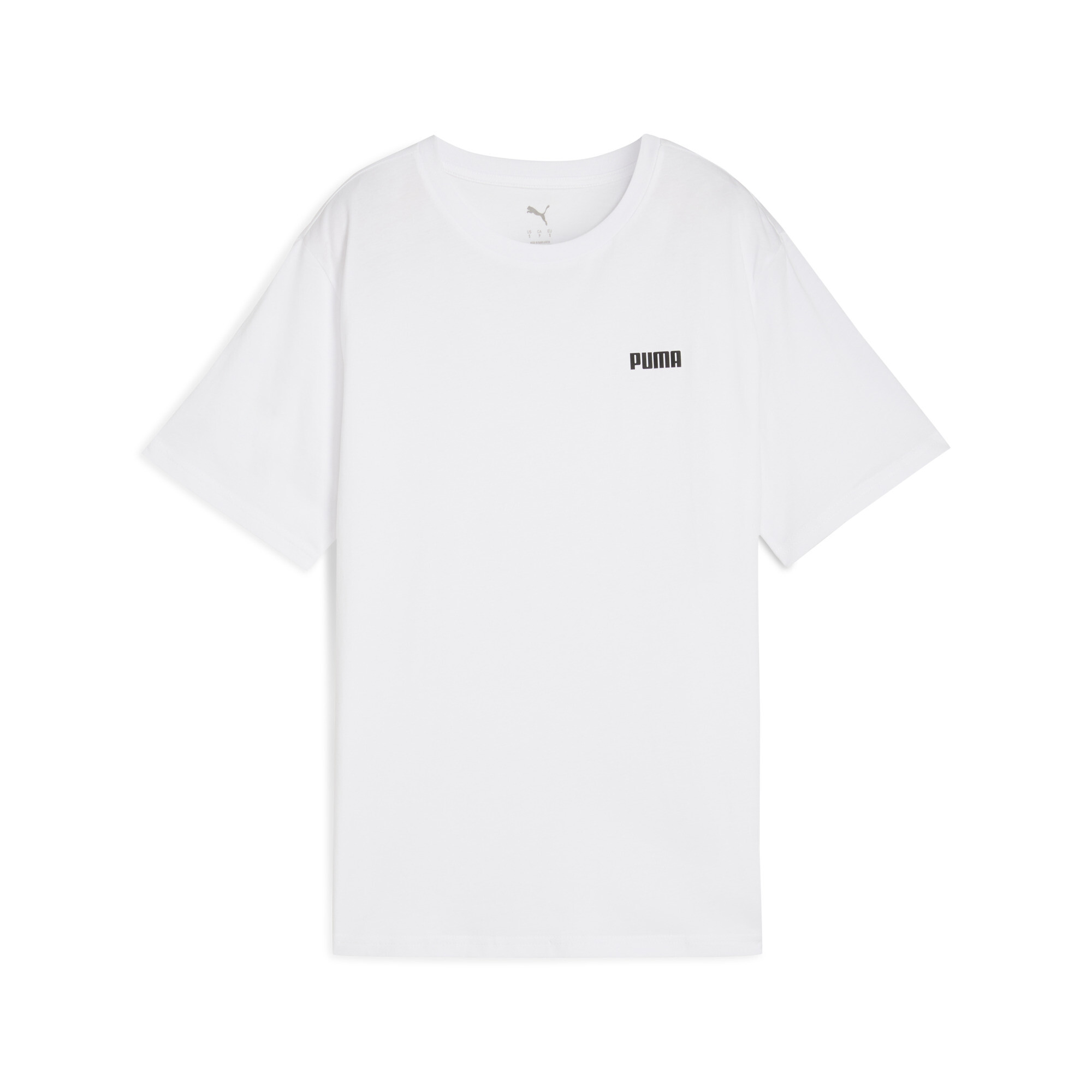 Puma Essentials Relaxed Fit T-Shirt Damen | Mit Logo Print | White | Größe: M