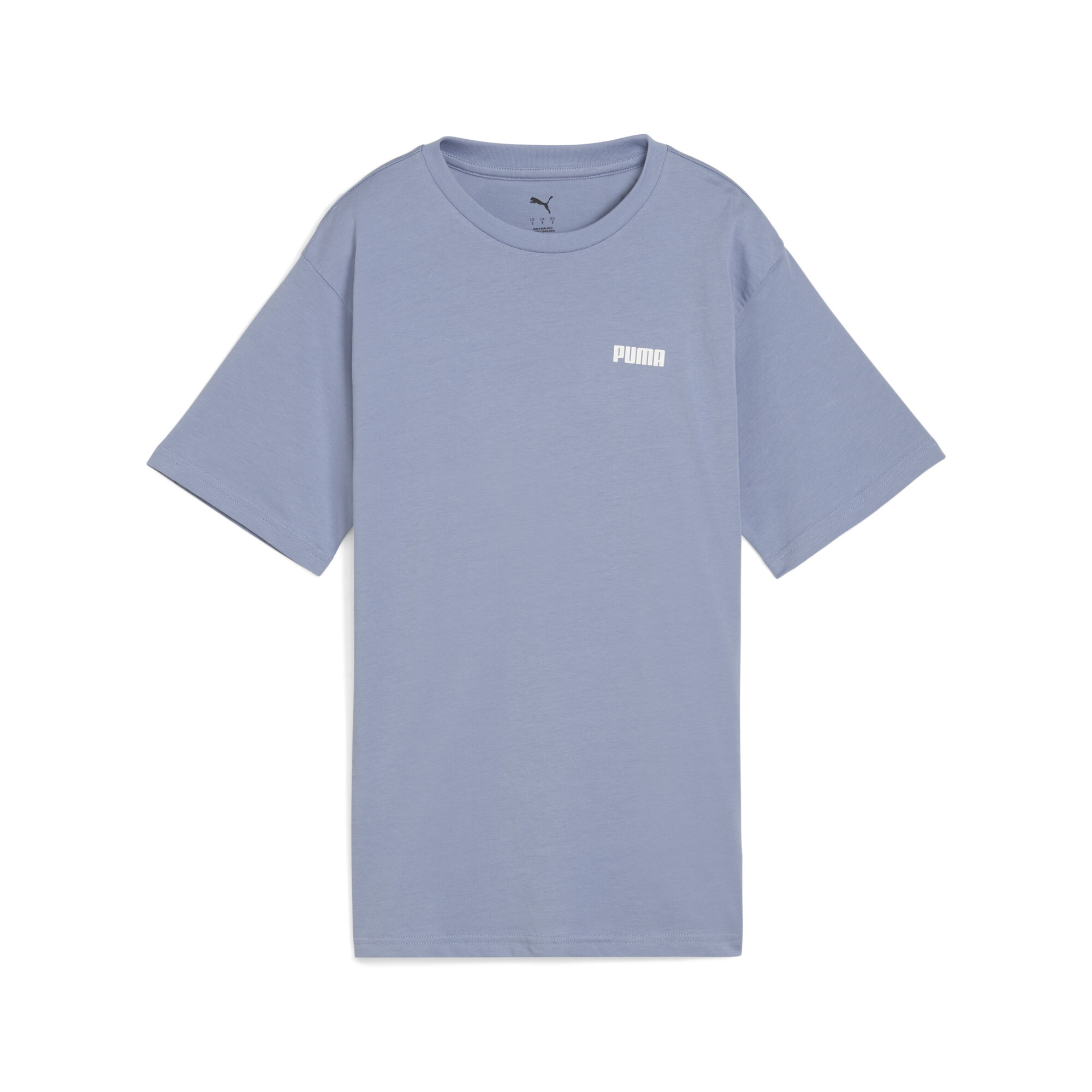 Puma Essentials Relaxed Fit T-Shirt Damen | Mit Logo Print | Filtered Ash | Größe: L