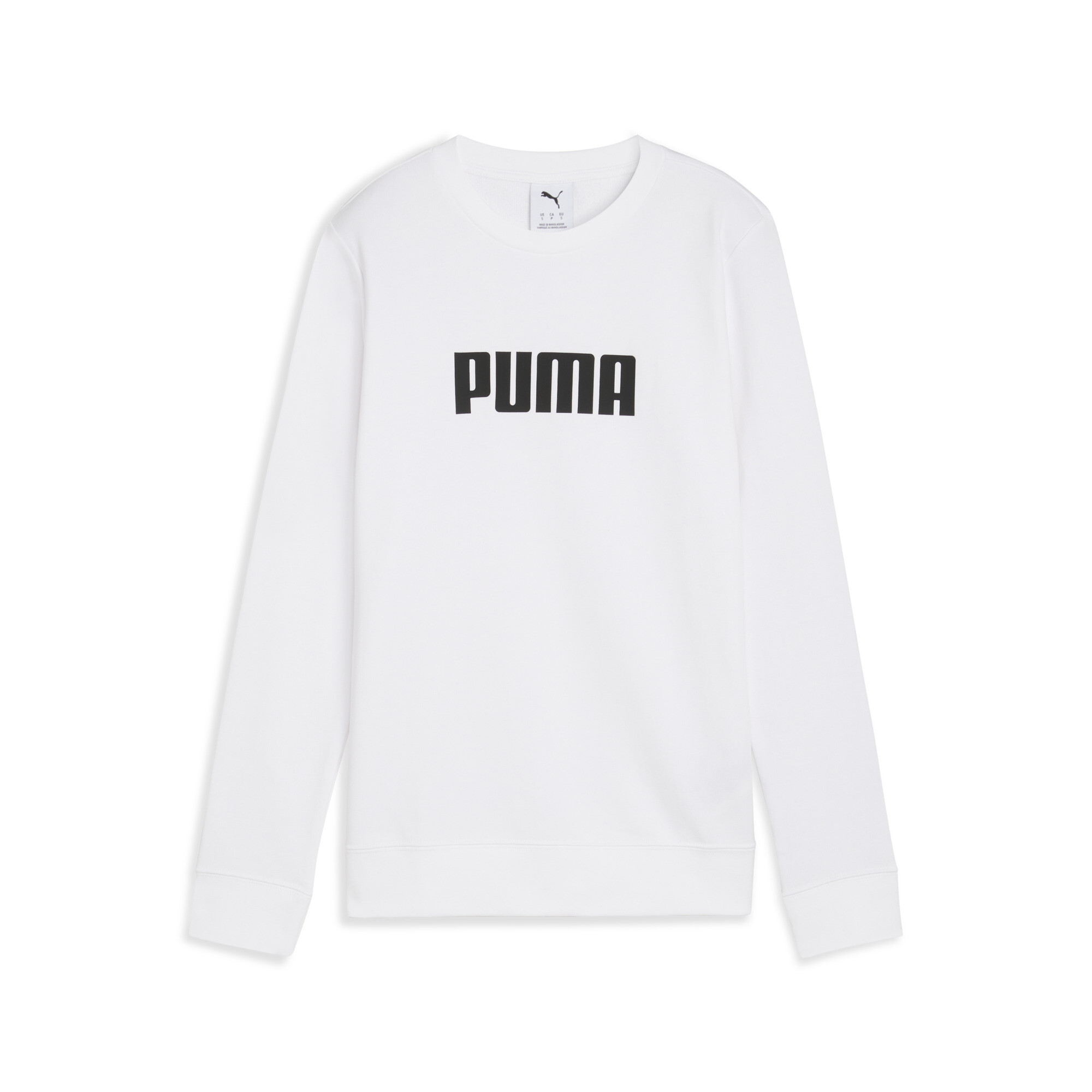 Puma Essentials Logo Sweatshirt Damen | White | Größe: XXS