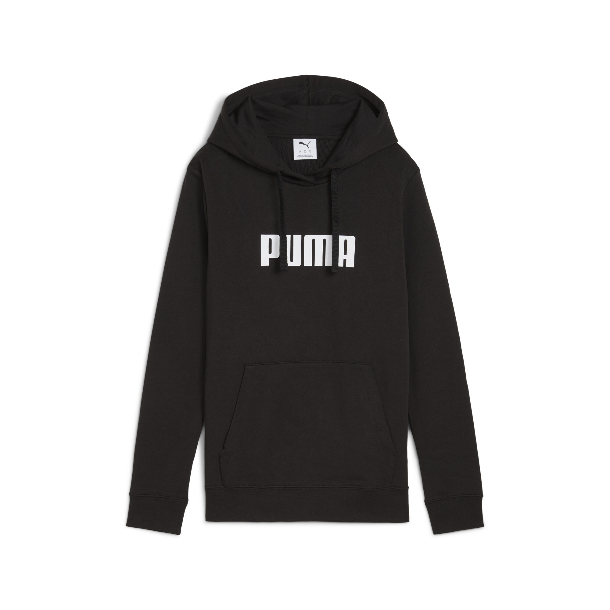 Puma Essentials Logo Hoodie Damen | Mit Logo Print | Black | Größe: L