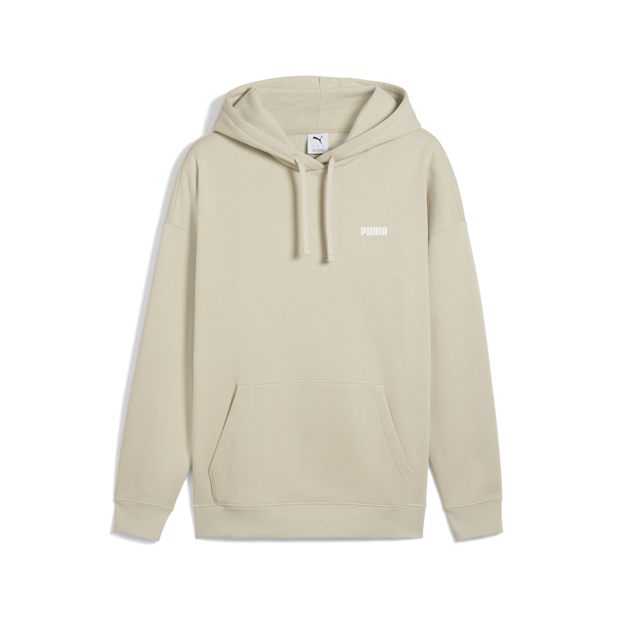 PUMA Wardrobe Essentials relaxte fleece hoodie voor Dames, Maat 3XL