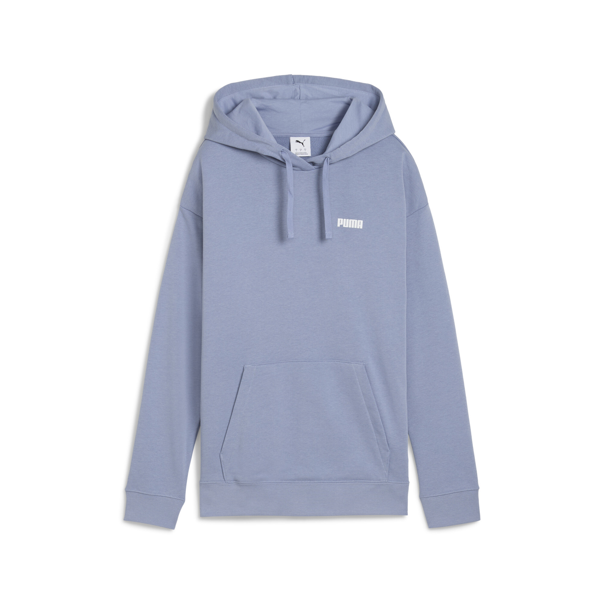 Essentials Small Logo relxate hoodie voor Dames, Grijs/Rood, Maat M | PUMA