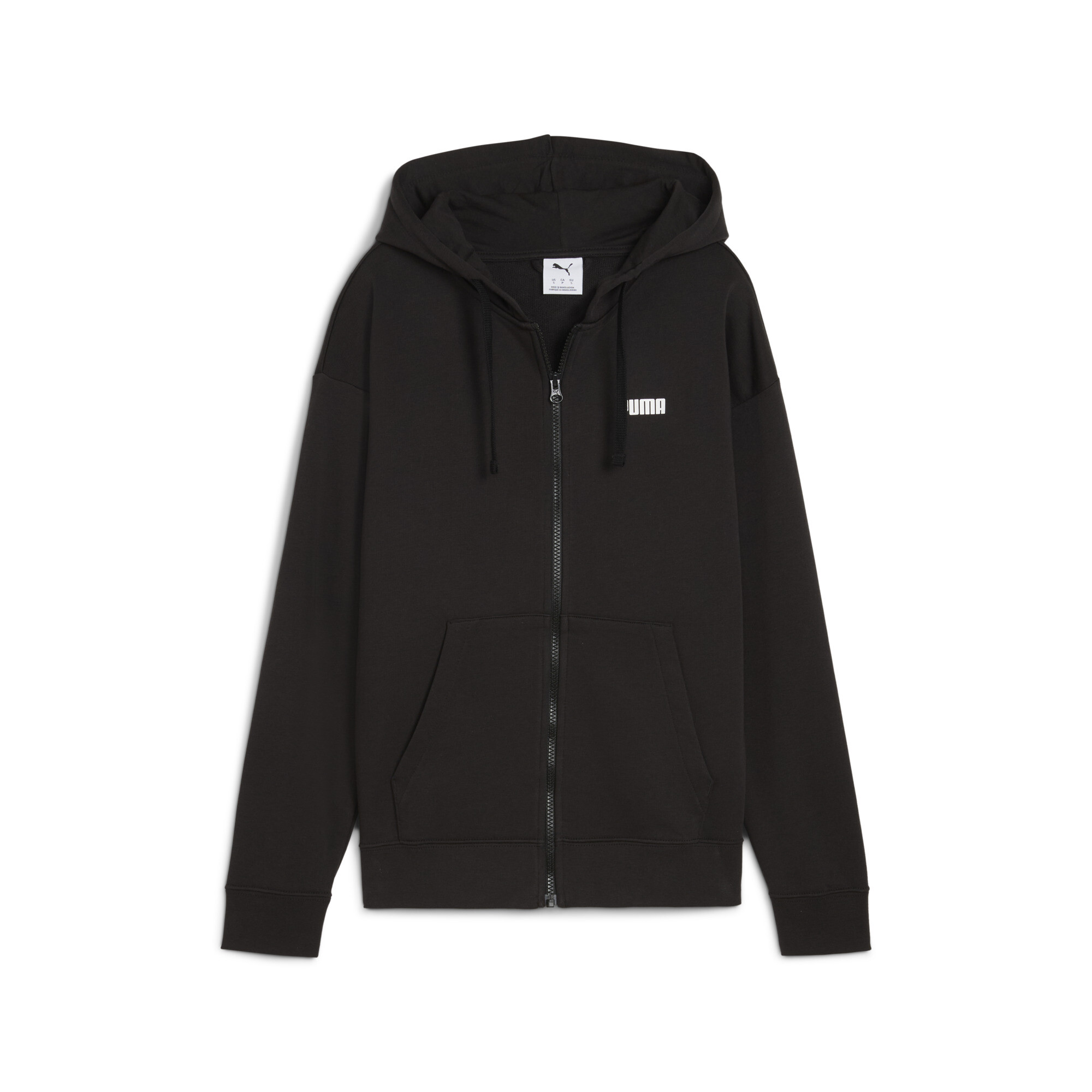 Puma Essentials Small Logo Kapuzenjacke Damen | Mit Logo Print | Black | Größe: L