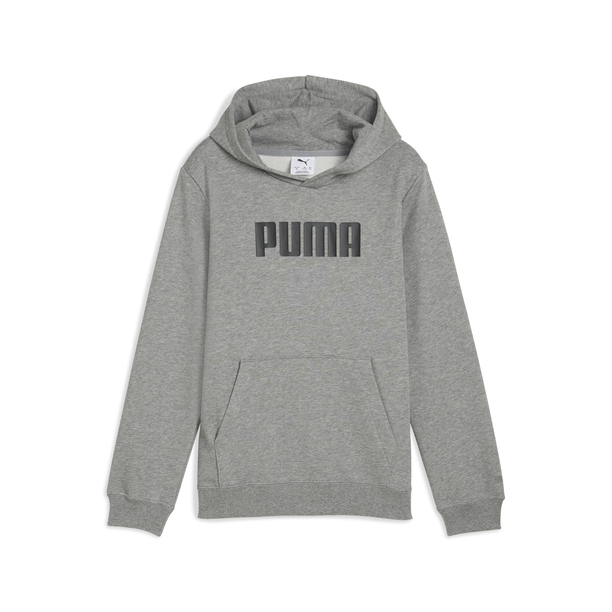 Puma Essentials Logo Hoodie Teenager Für Herren Für Damen Für Kinder | Mit Plain | Medium Gray Heather | Größe: 9-10Y